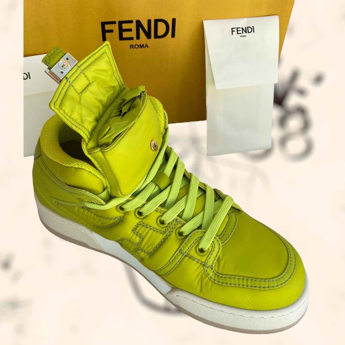Zapatillas Fendi Nylon Math High “Nuevas”