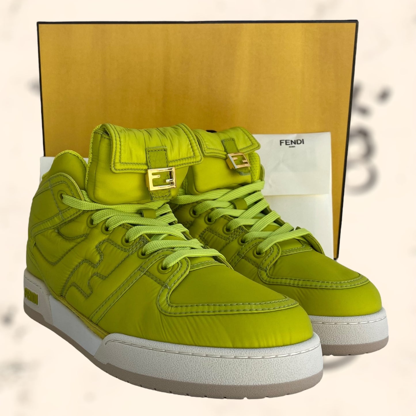 Zapatillas Fendi Nylon Math High “Nuevas”