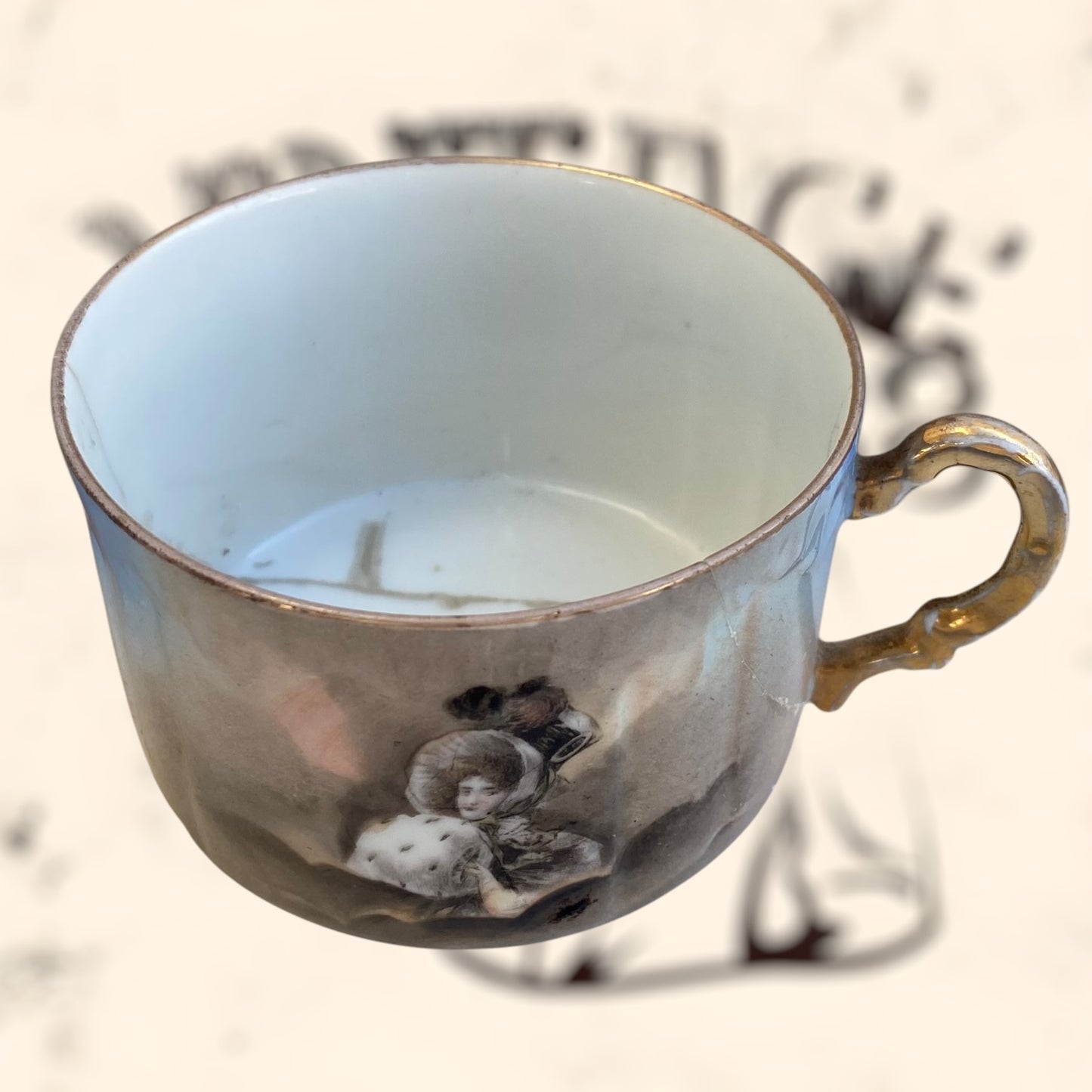 Juego de Té de porcelana Limoges (Albert Pillivuyt) S. XIX