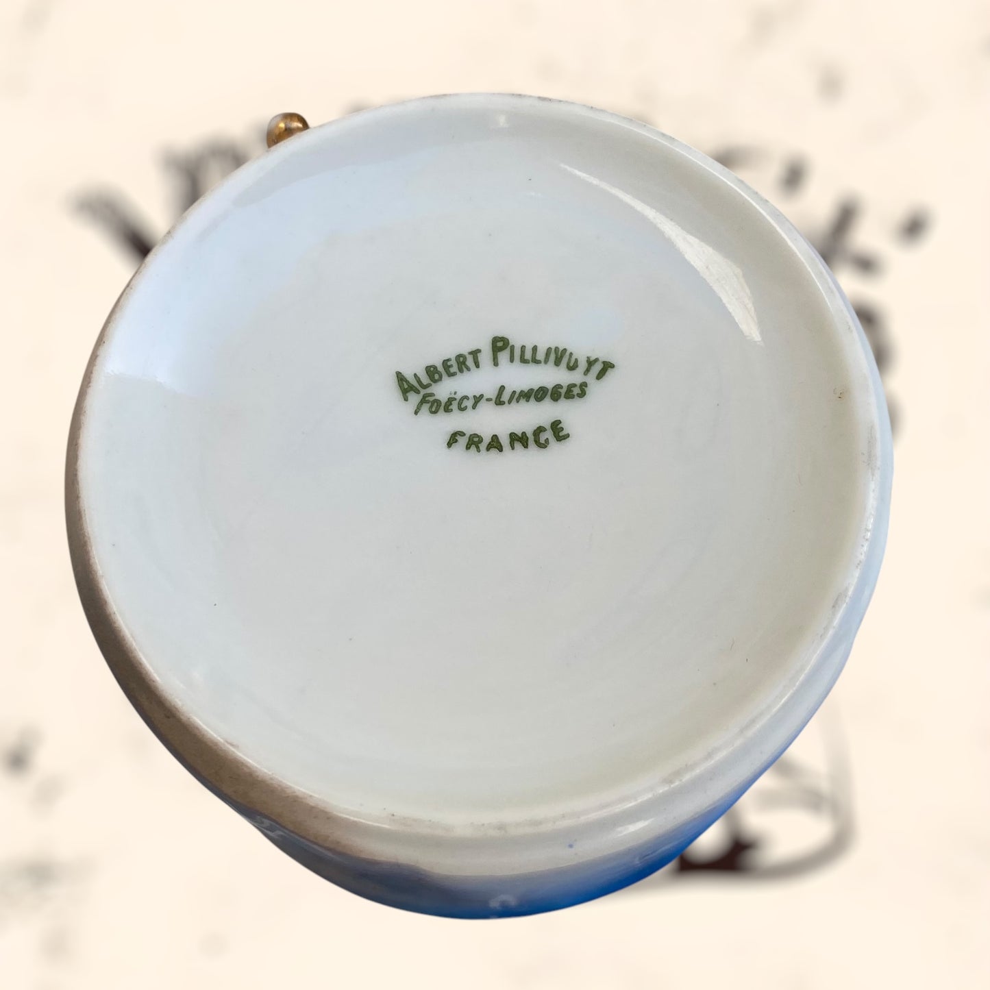 Juego de Té de porcelana Limoges (Albert Pillivuyt) S. XIX