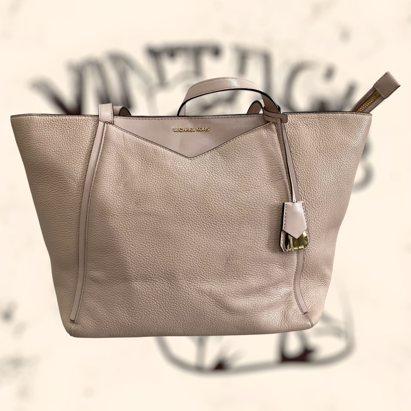 Bolso Michael Kors rosa de piel vintage