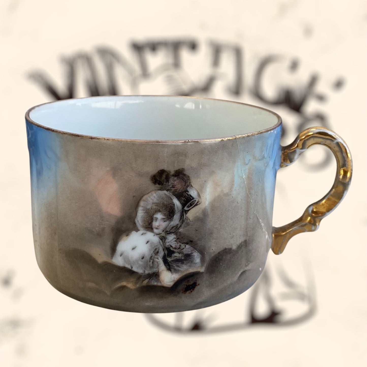 Juego de Té de porcelana Limoges (Albert Pillivuyt) S. XIX