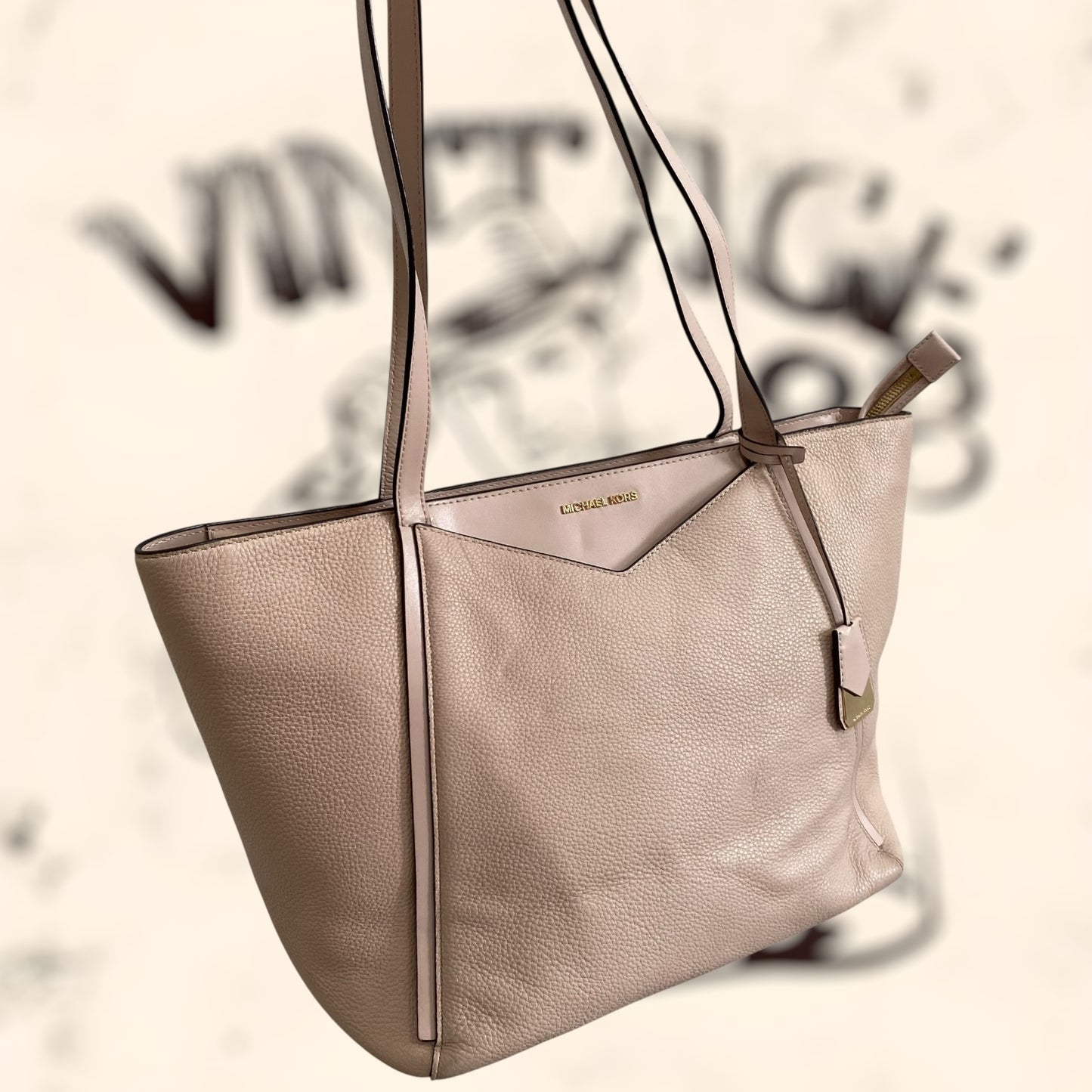 Bolso Michael Kors rosa de piel vintage
