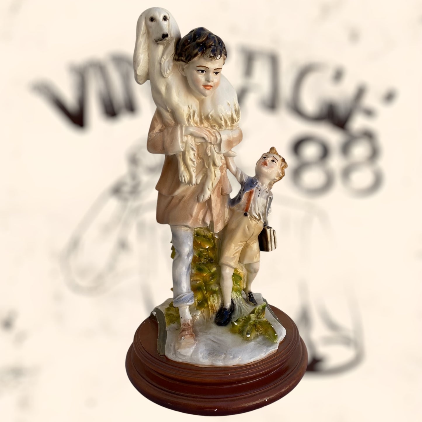 Figura Benacchio Triade de Capodimonte antigua