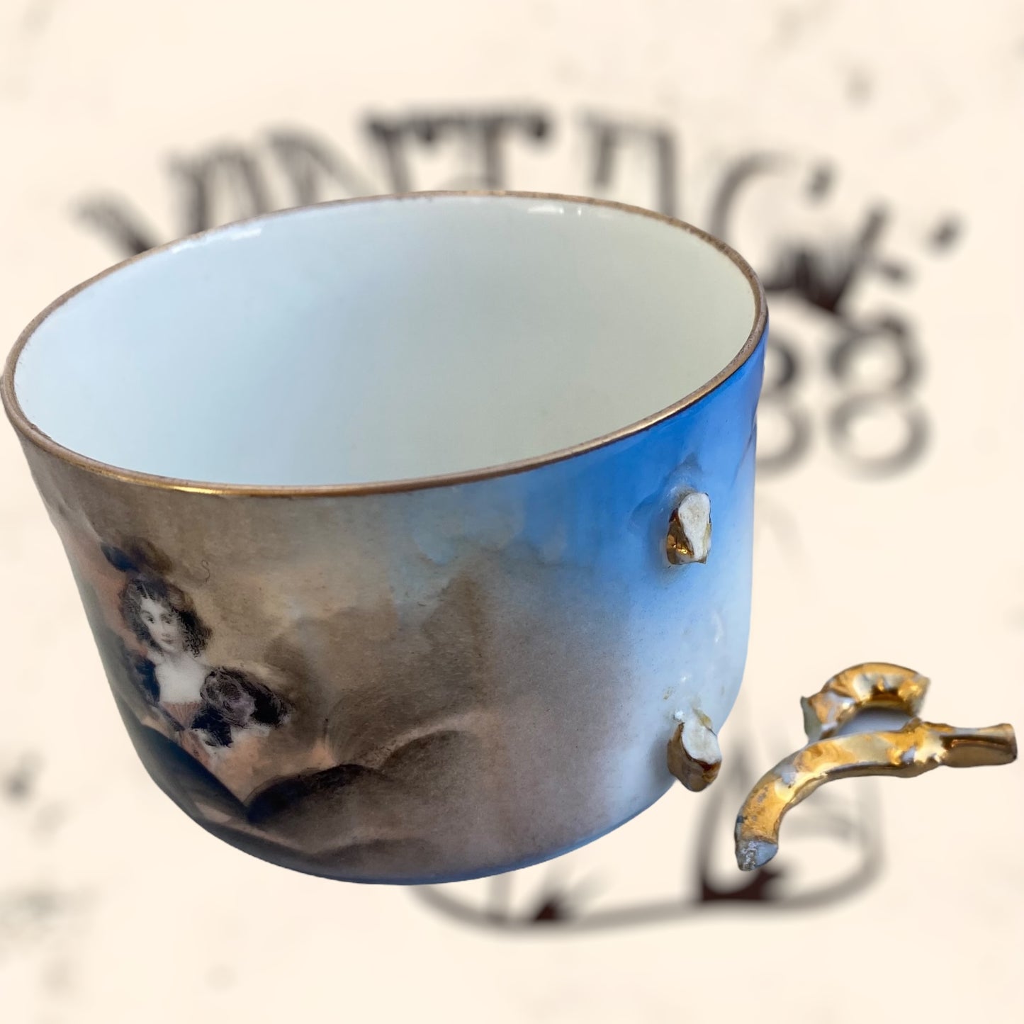 Juego de Té de porcelana Limoges (Albert Pillivuyt) S. XIX