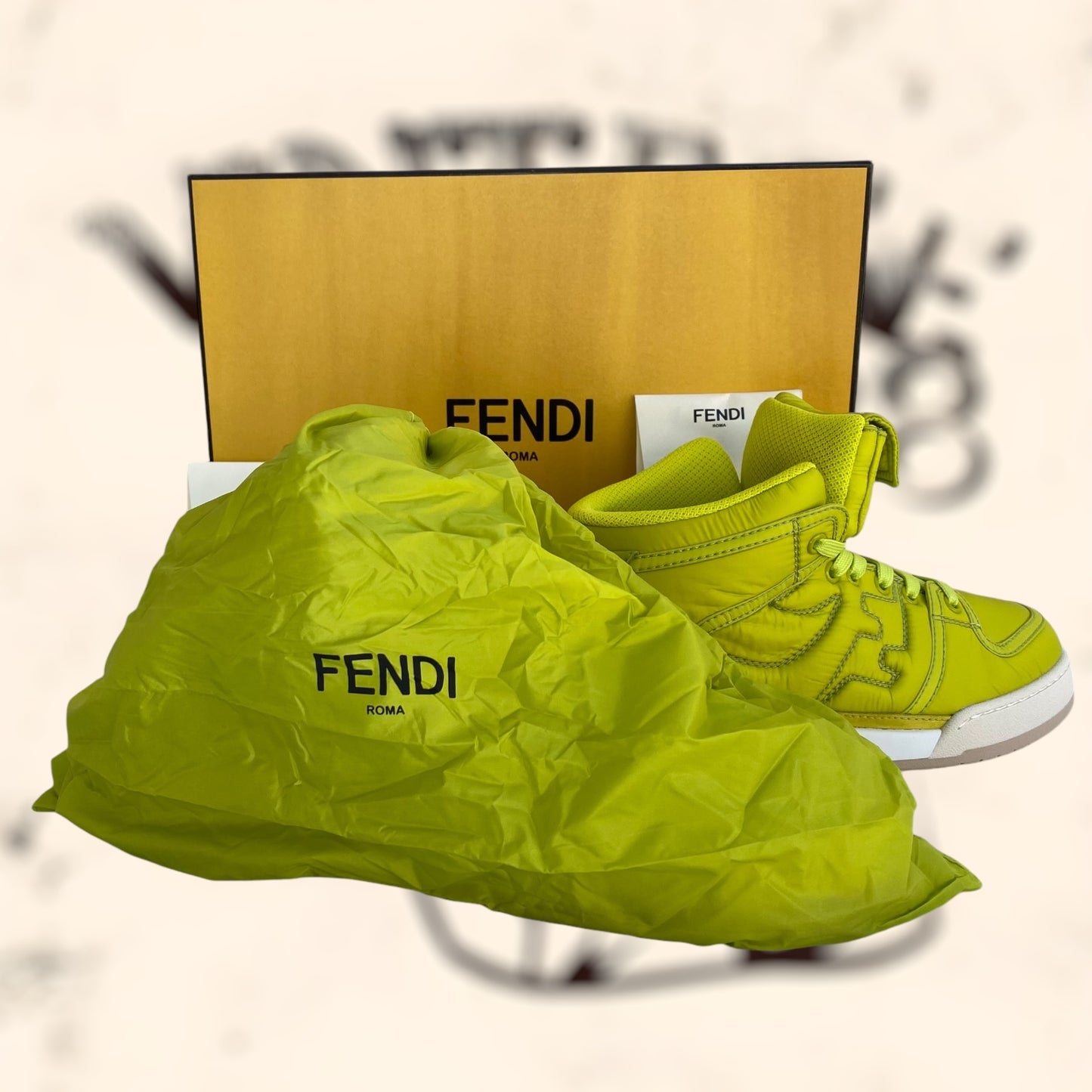 Zapatillas Fendi Nylon Math High “Nuevas”