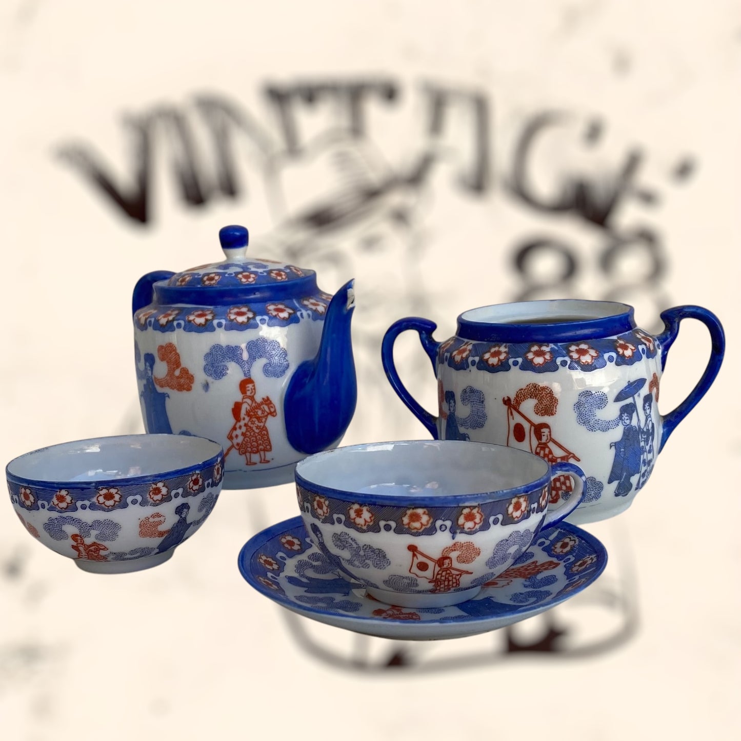 Piezas de porcelana Japonesa antiguas