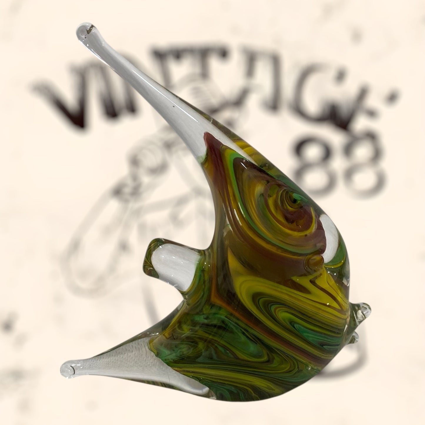 Pez de cristal Murano firmado