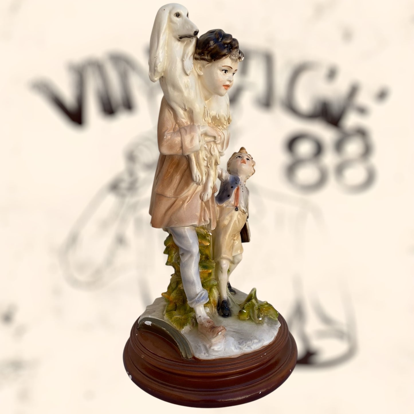 Figura Benacchio Triade de Capodimonte antigua