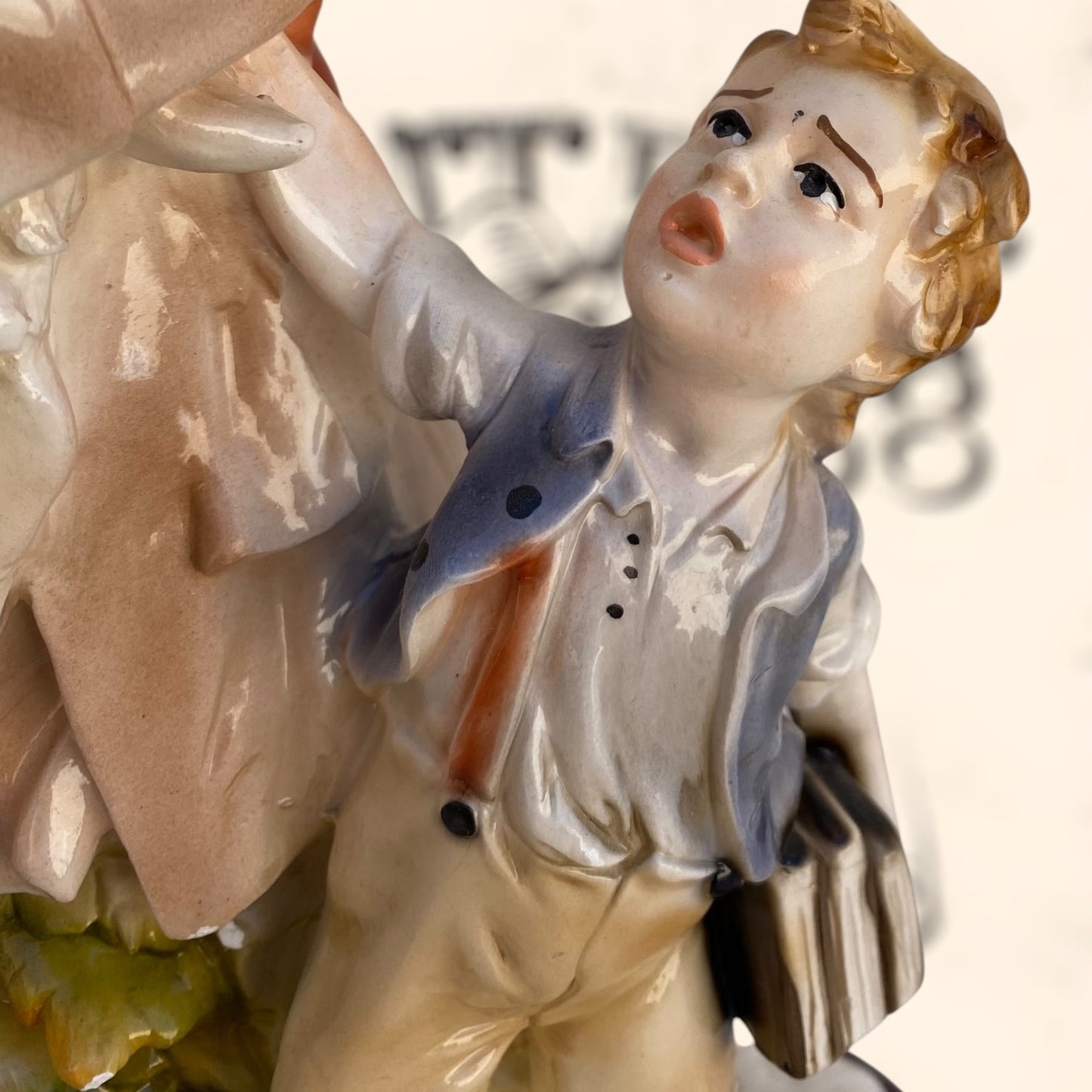 Figura Benacchio Triade de Capodimonte antigua