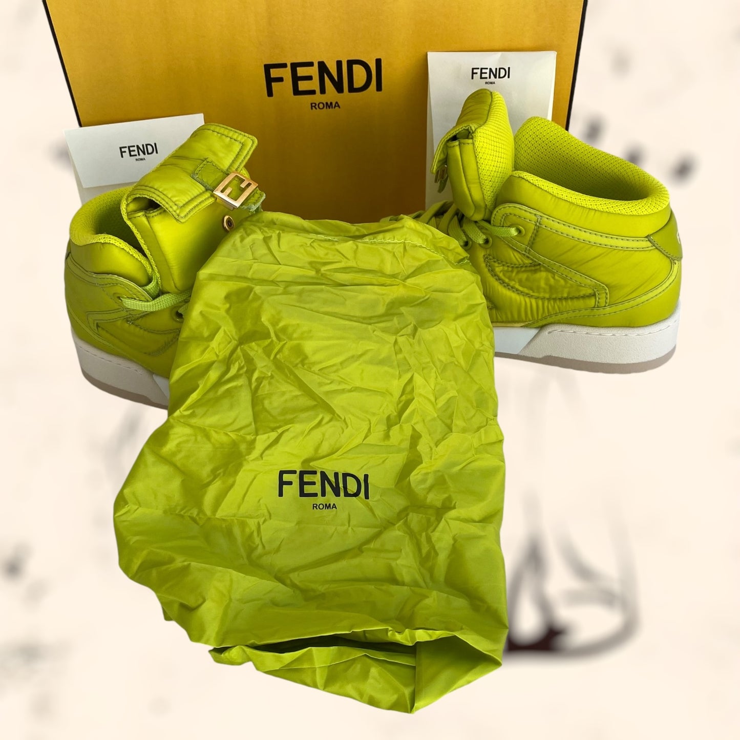 Zapatillas Fendi Nylon Math High “Nuevas”