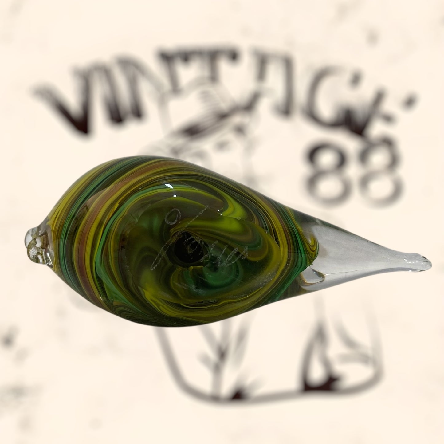 Pez de cristal Murano firmado