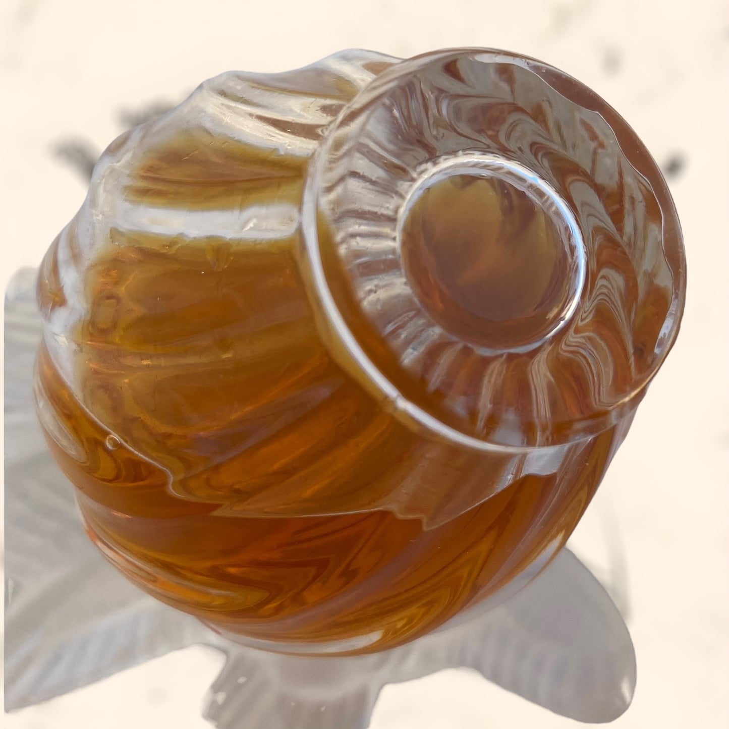 Frasco de perfume L’ Air Temp de Nina Ricci diseñado por Marc Lalique antiguo