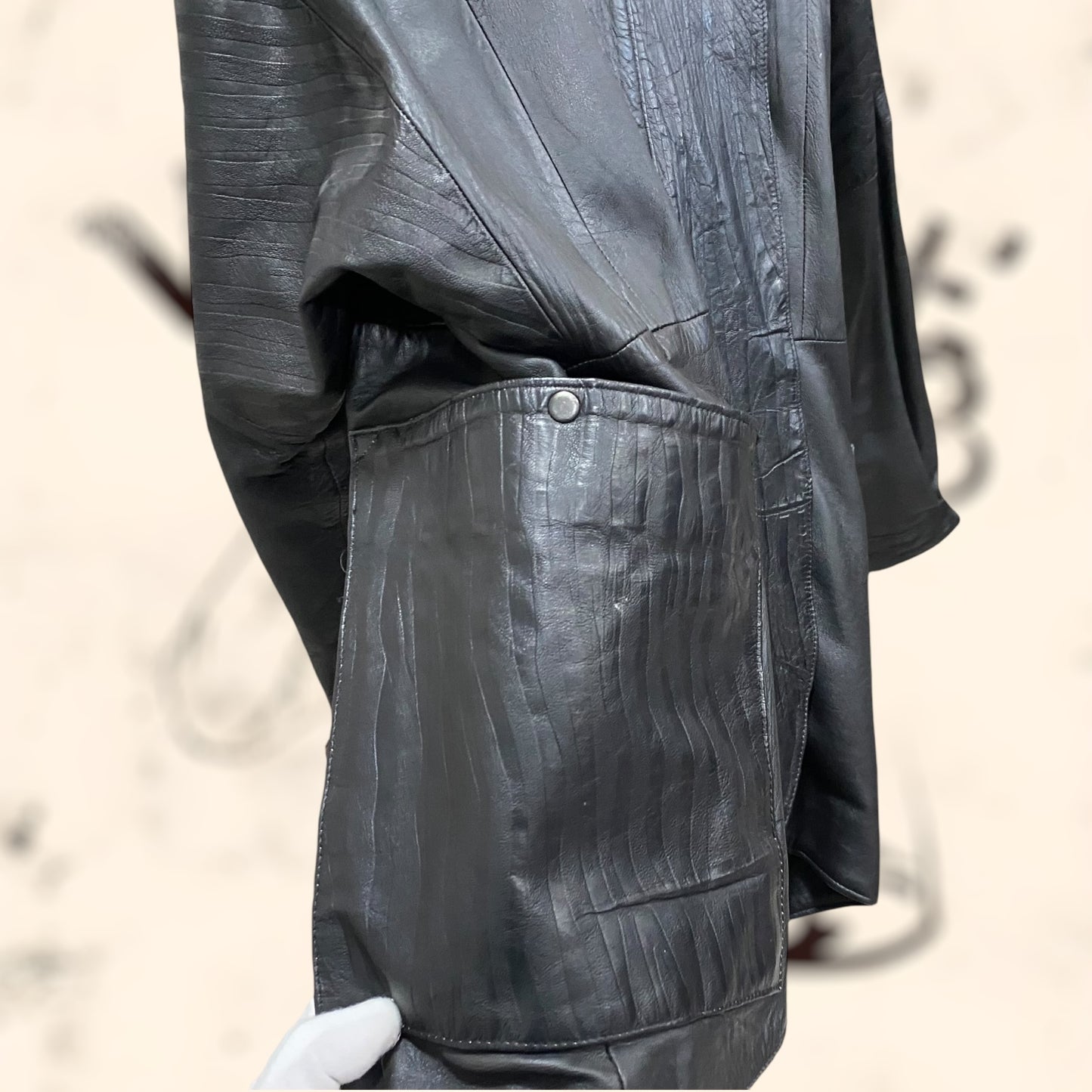 Chaqueta Yves Saint Laurent de cuero vintage