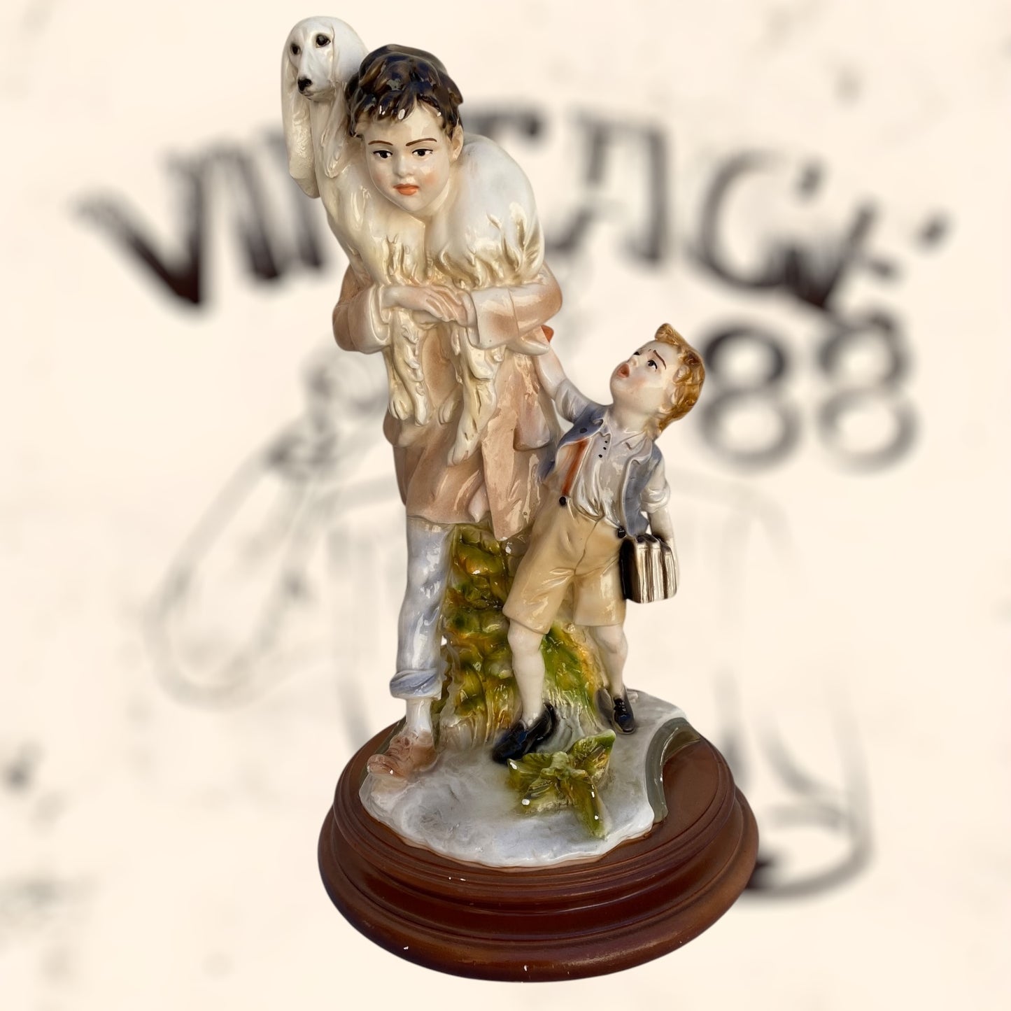 Figura Benacchio Triade de Capodimonte antigua