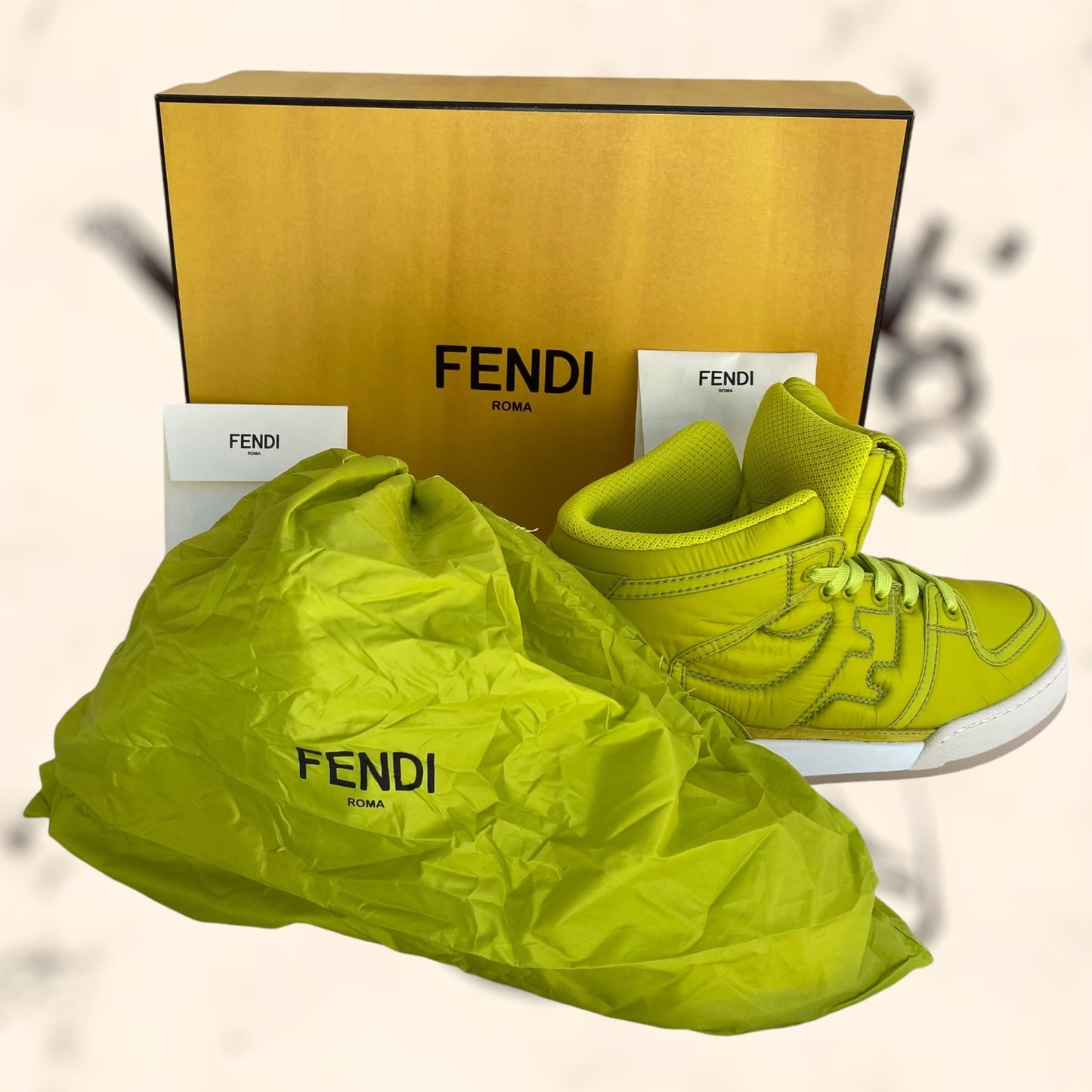 Zapatillas Fendi Nylon Math High “Nuevas”