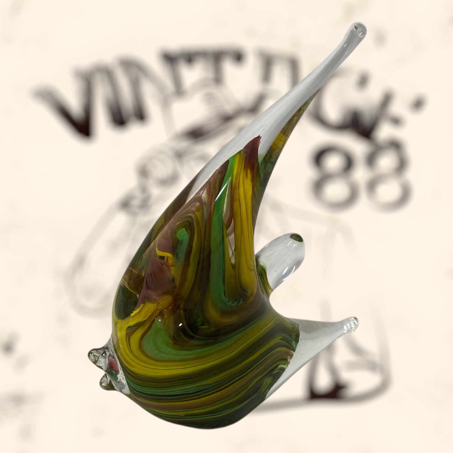 Pez de cristal Murano firmado