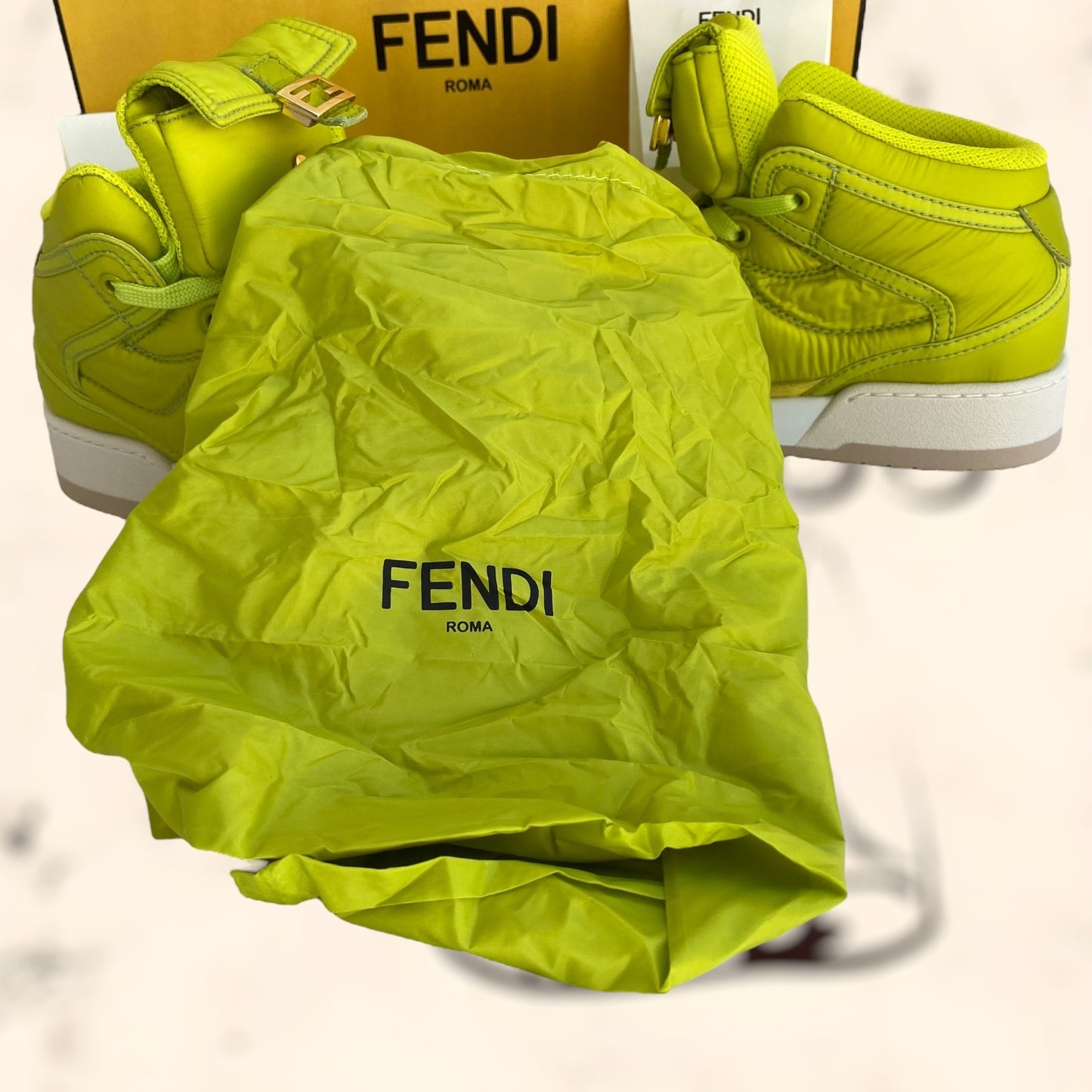 Zapatillas Fendi Nylon Math High “Nuevas”