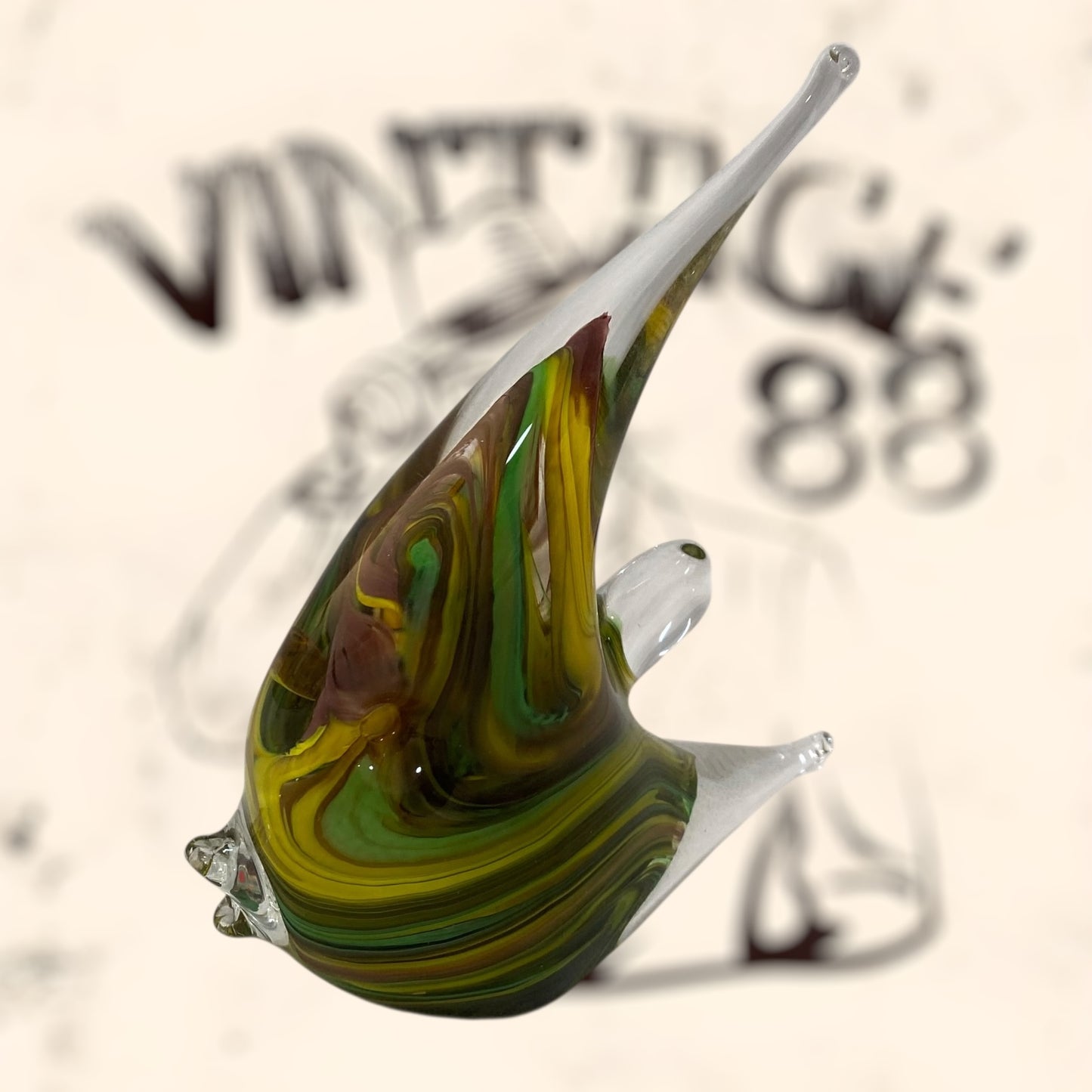 Pez de cristal Murano firmado