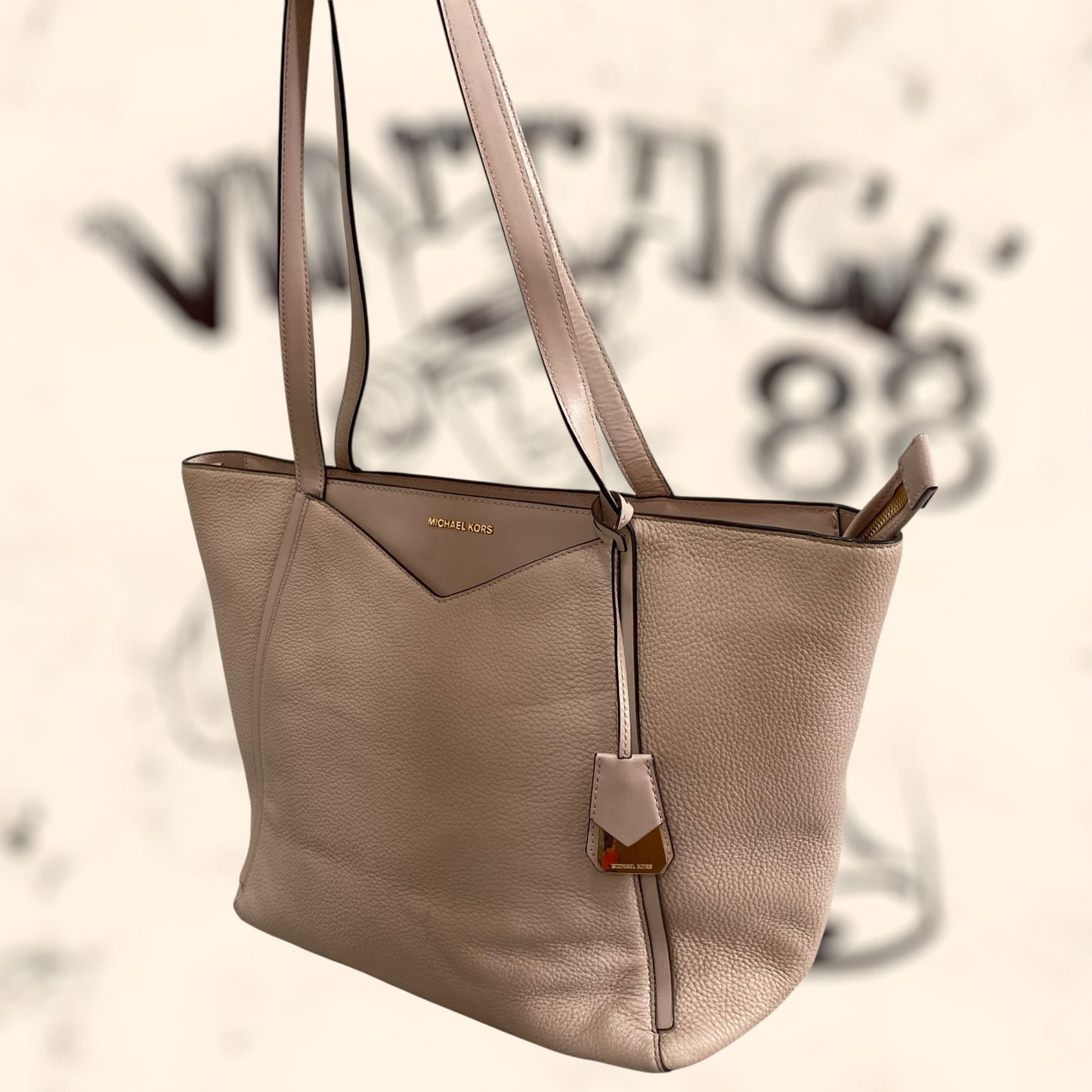 Bolso Michael Kors rosa de piel vintage
