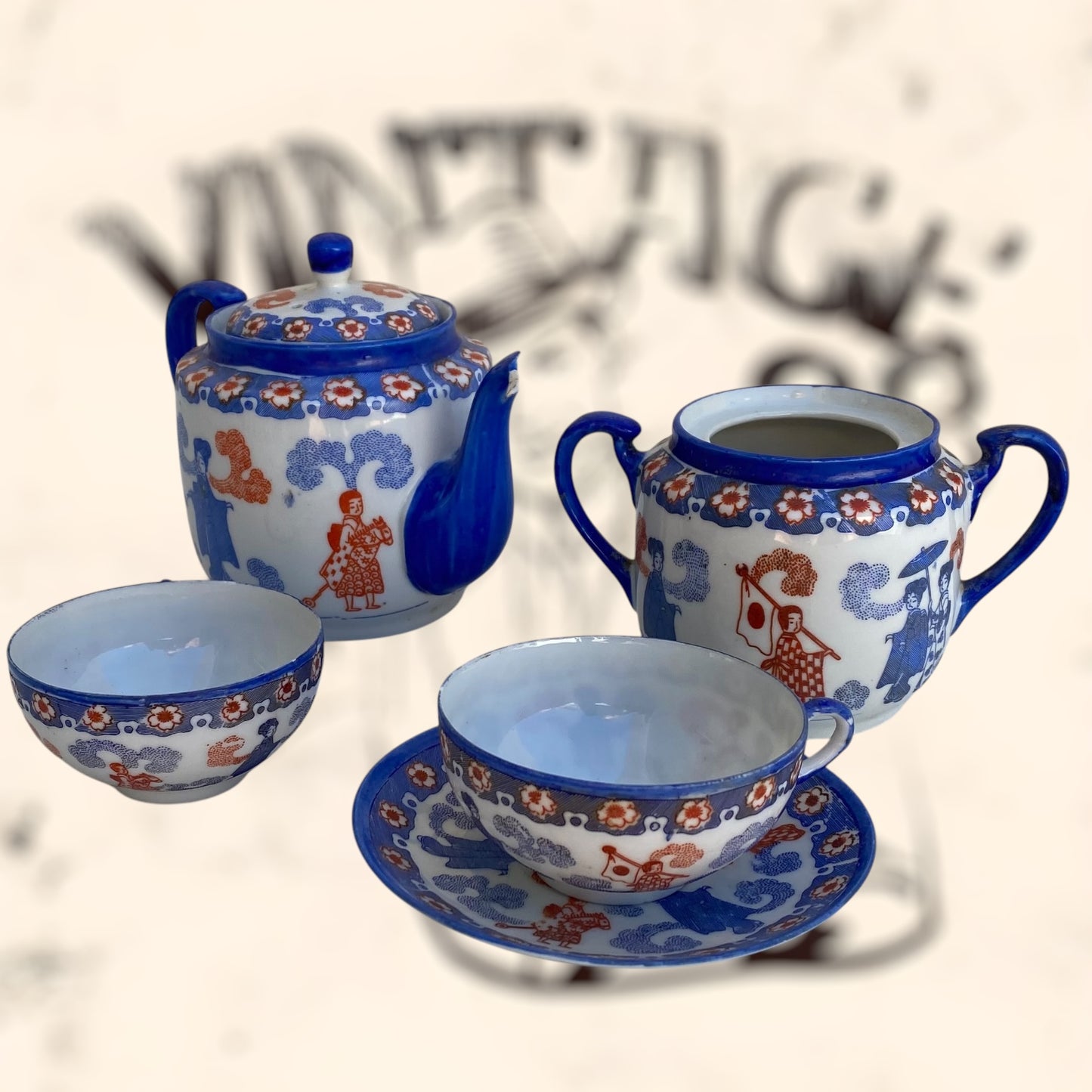 Piezas de porcelana Japonesa antiguas