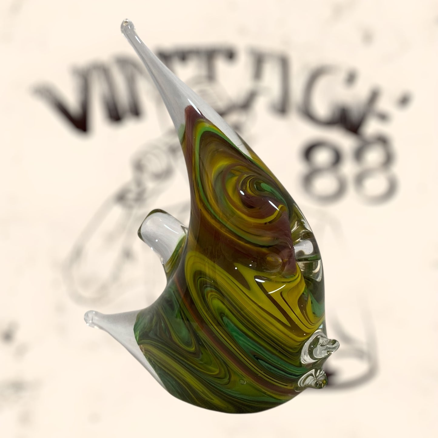 Pez de cristal Murano firmado