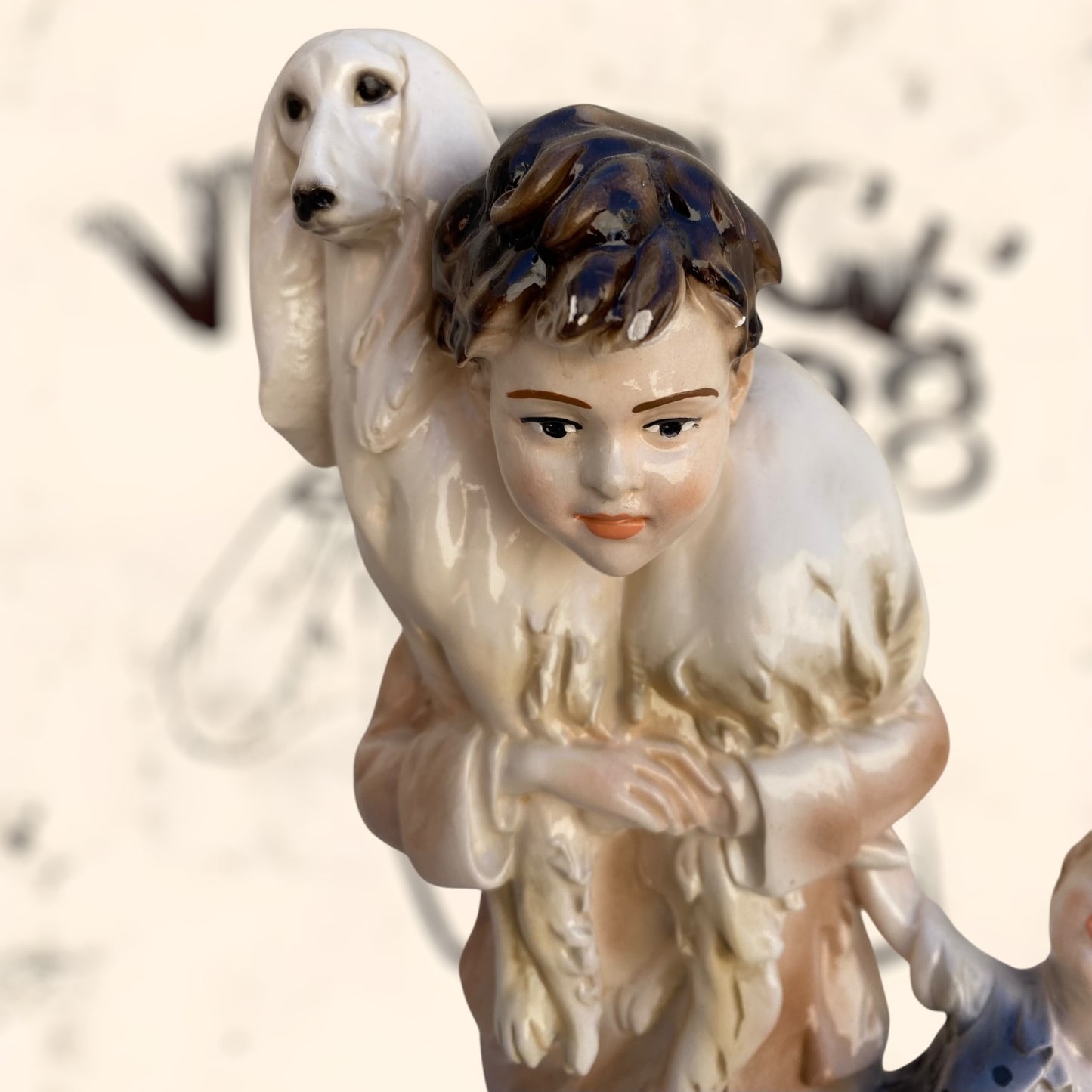 Figura Benacchio Triade de Capodimonte antigua