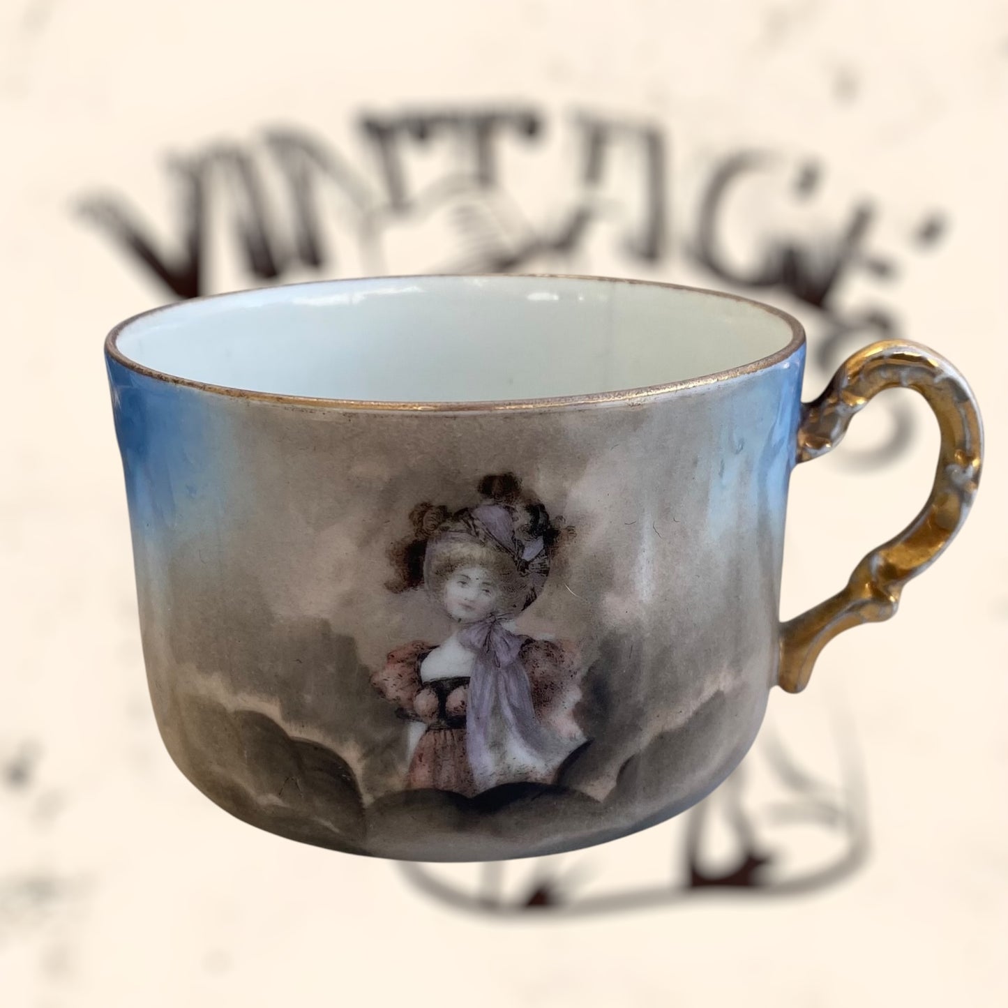 Juego de Té de porcelana Limoges (Albert Pillivuyt) S. XIX