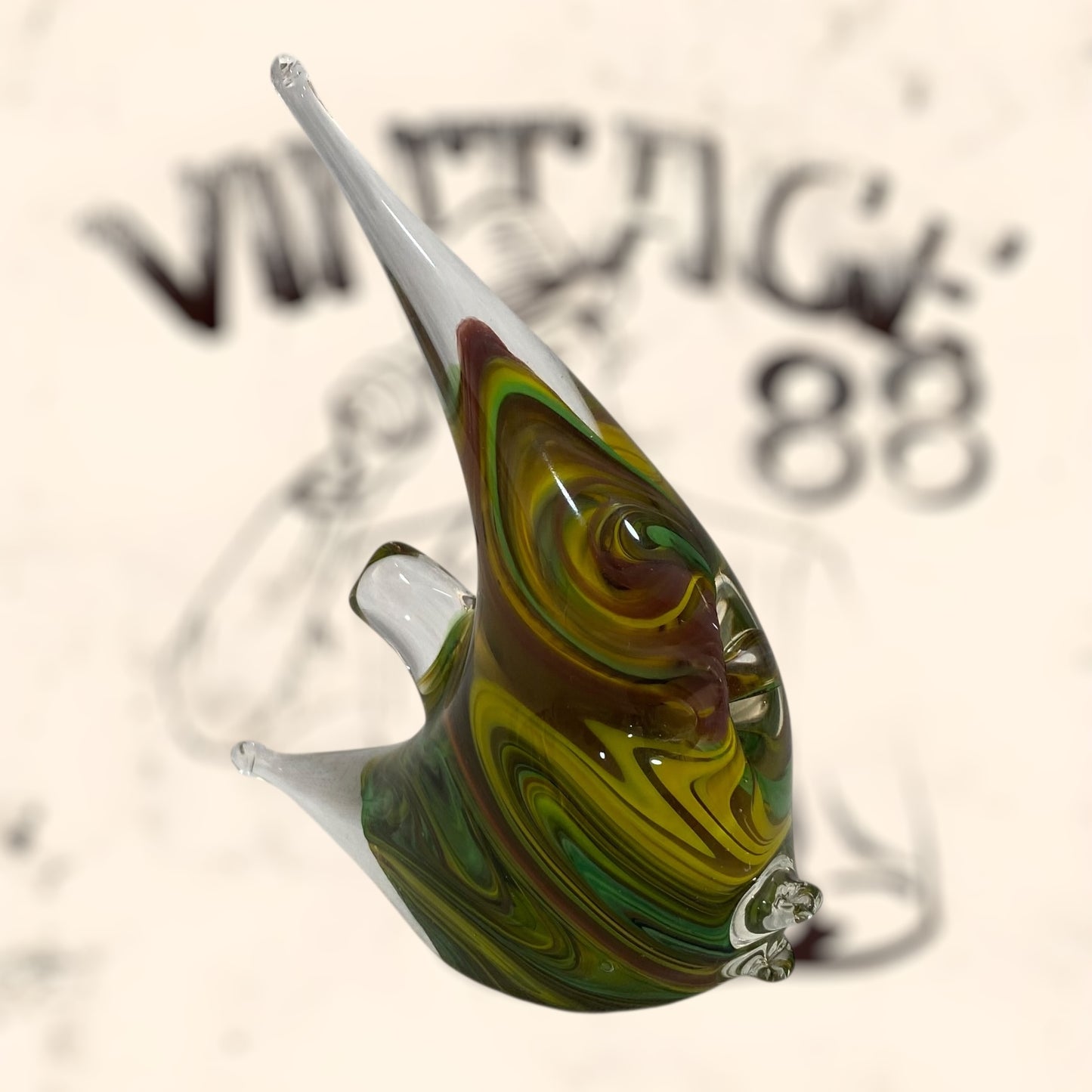 Pez de cristal Murano firmado