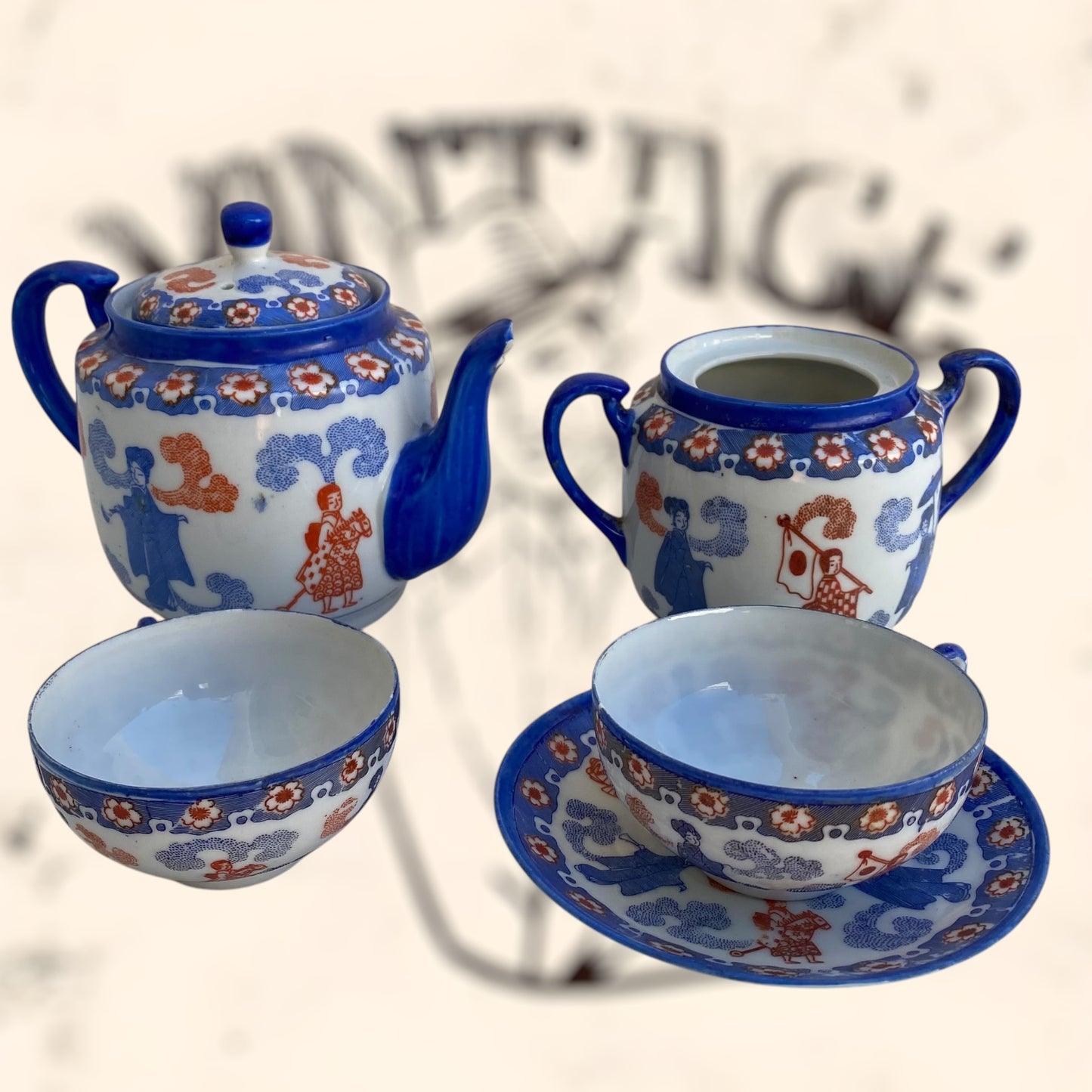 Piezas de porcelana Japonesa antiguas