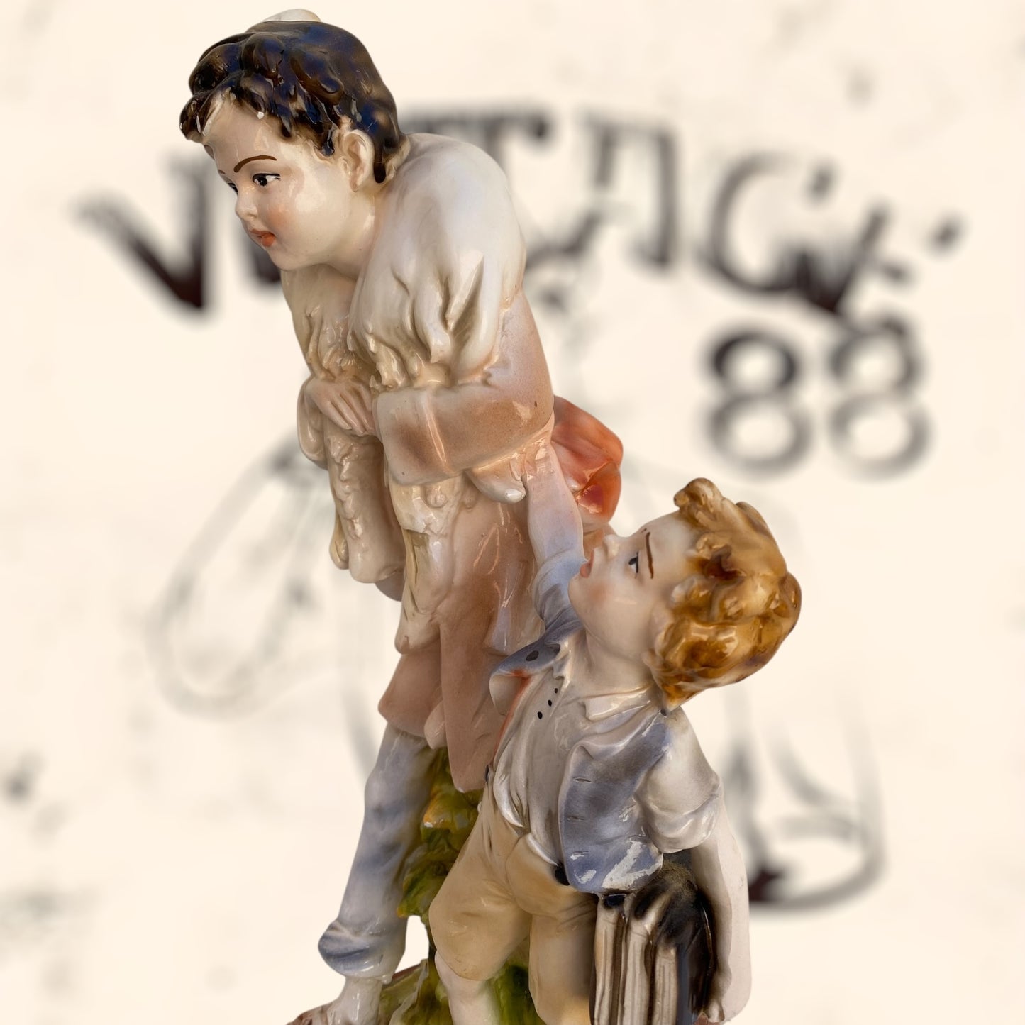 Figura Benacchio Triade de Capodimonte antigua
