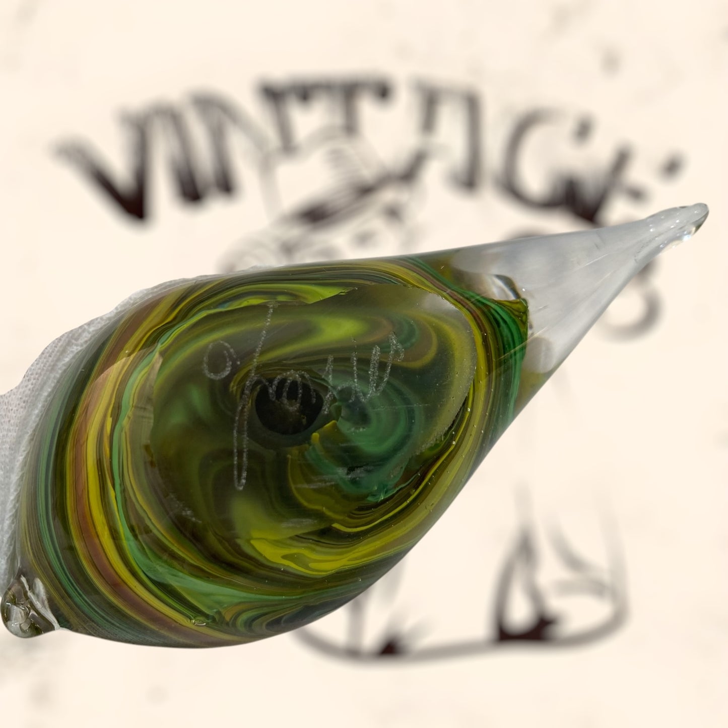 Pez de cristal Murano firmado