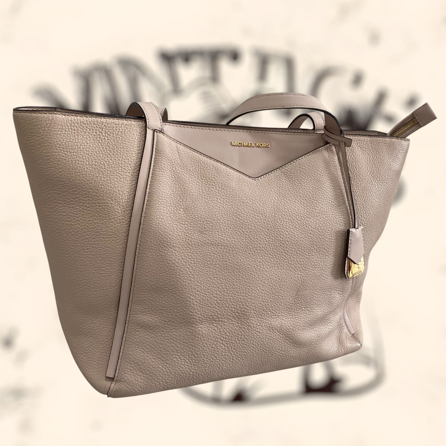 Bolso Michael Kors rosa de piel vintage