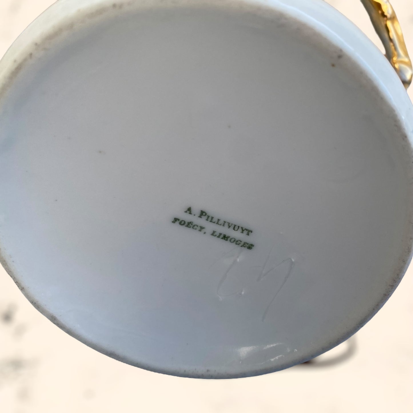 Juego de Té de porcelana Limoges (Albert Pillivuyt) S. XIX