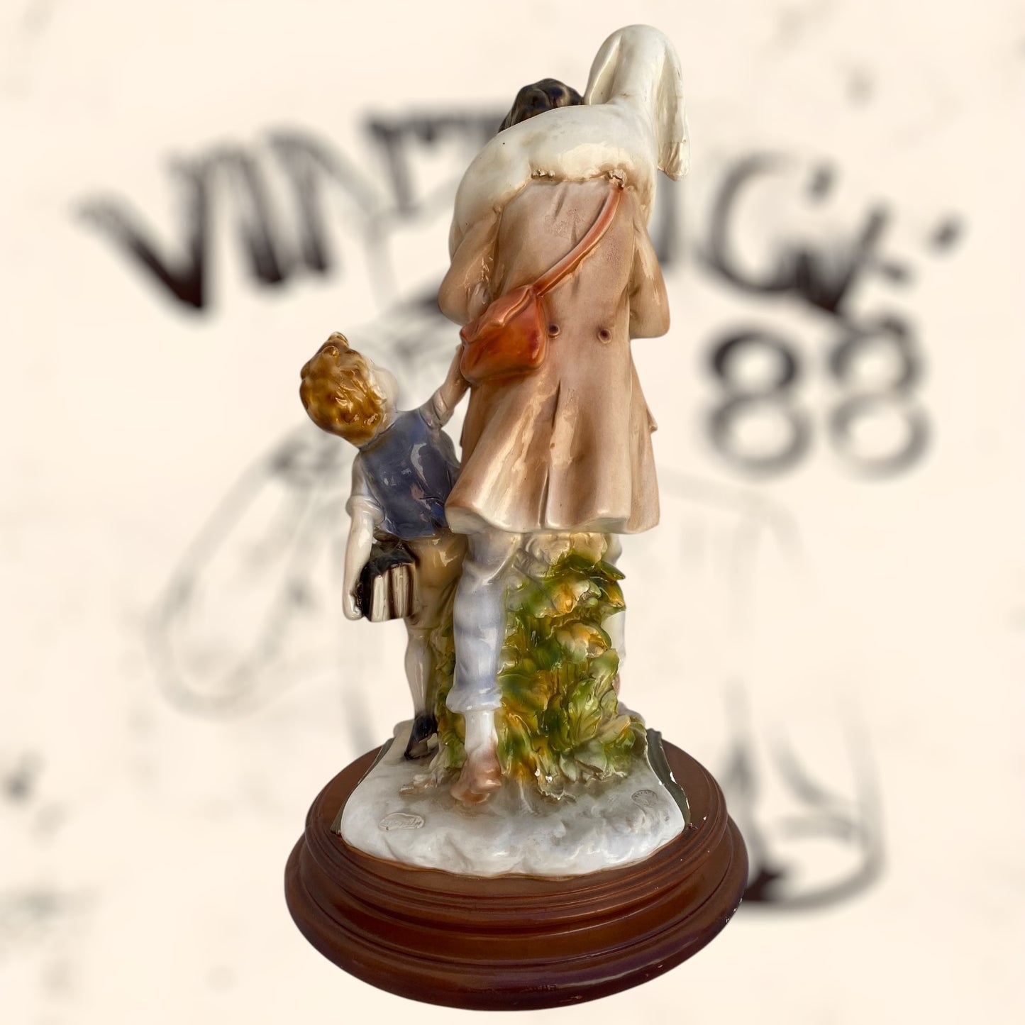 Figura Benacchio Triade de Capodimonte antigua