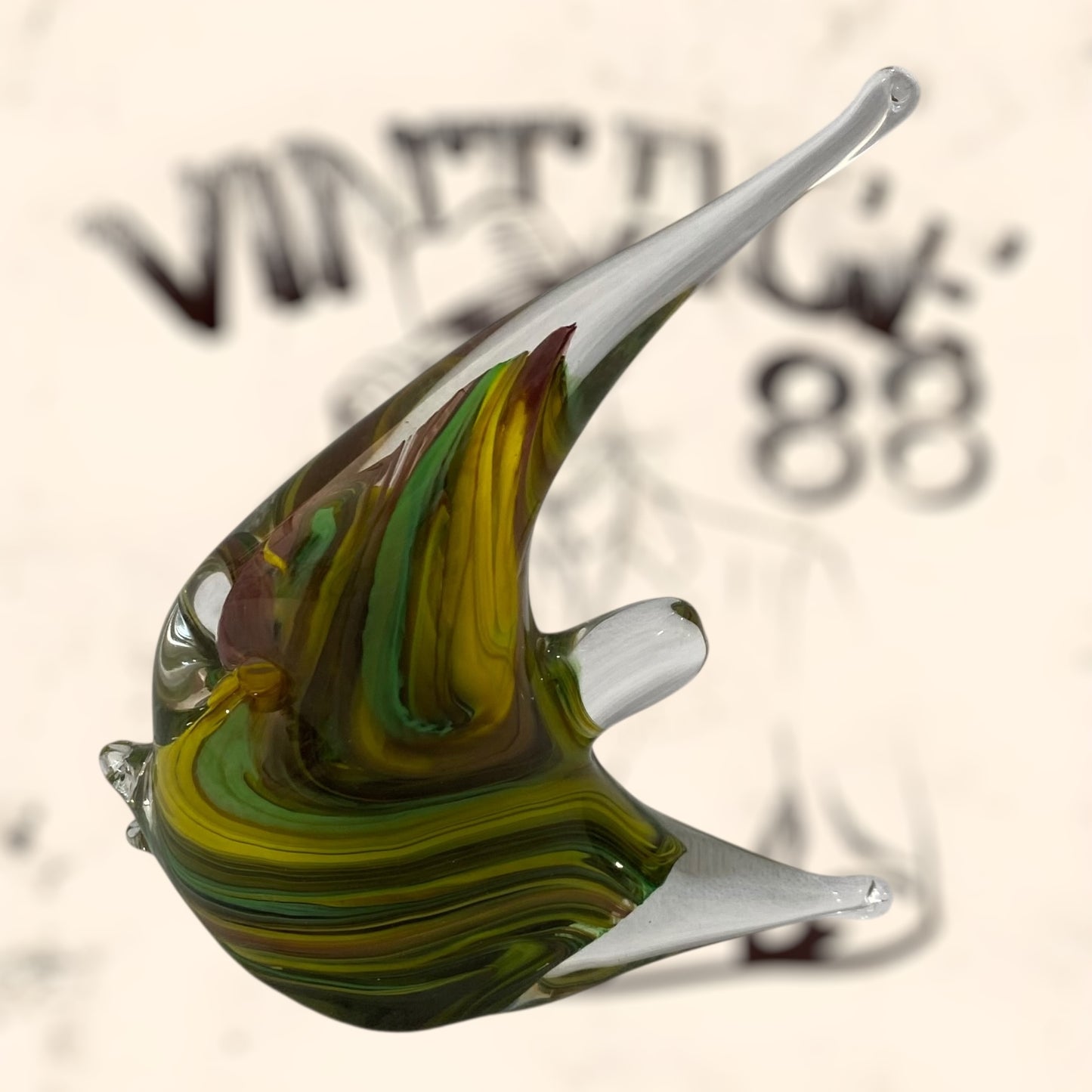 Pez de cristal Murano firmado