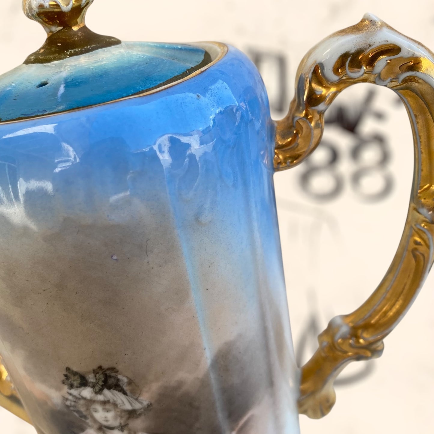 Juego de Té de porcelana Limoges (Albert Pillivuyt) S. XIX