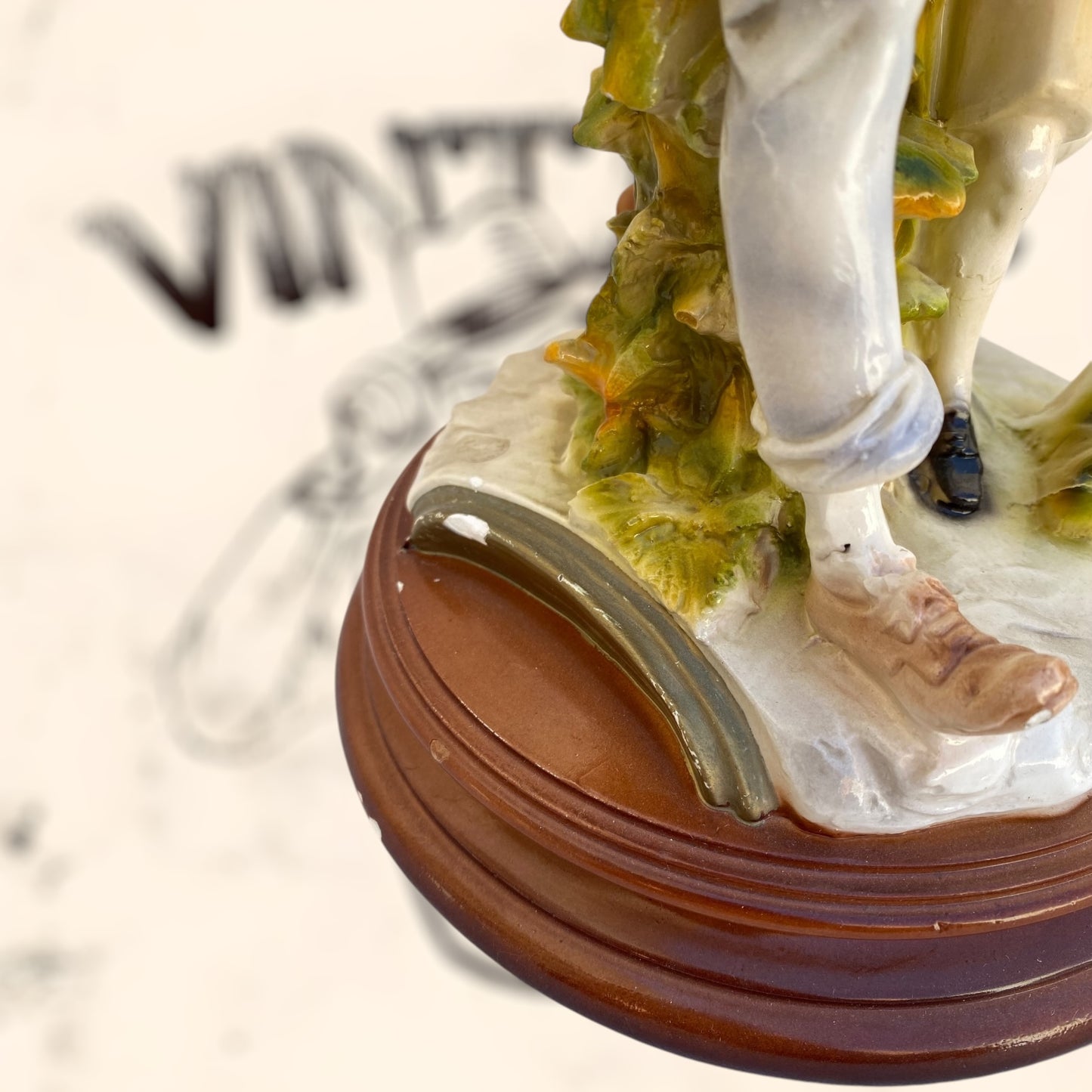 Figura Benacchio Triade de Capodimonte antigua