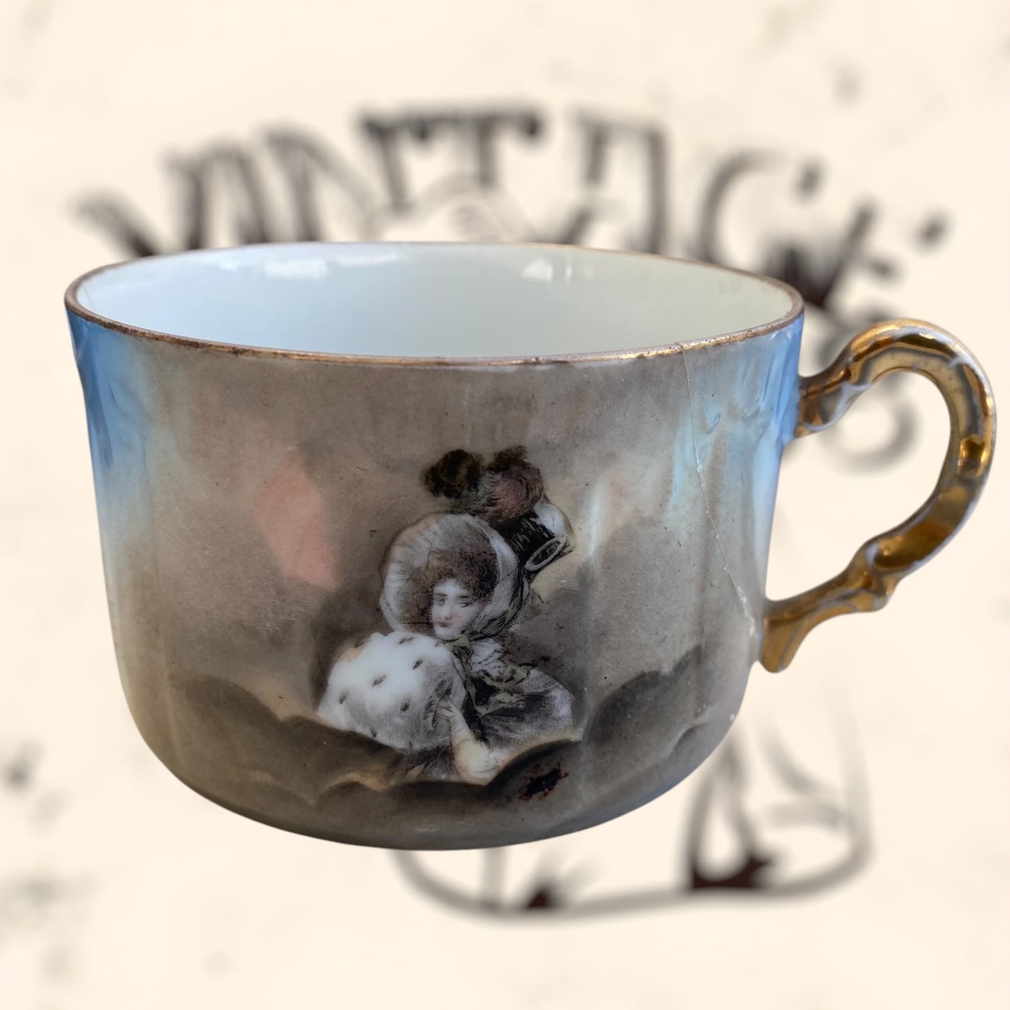 Juego de Té de porcelana Limoges (Albert Pillivuyt) S. XIX