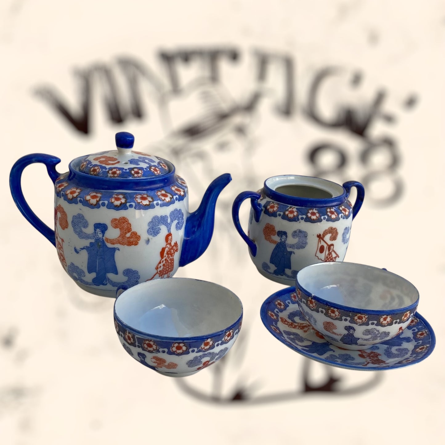 Piezas de porcelana Japonesa antiguas
