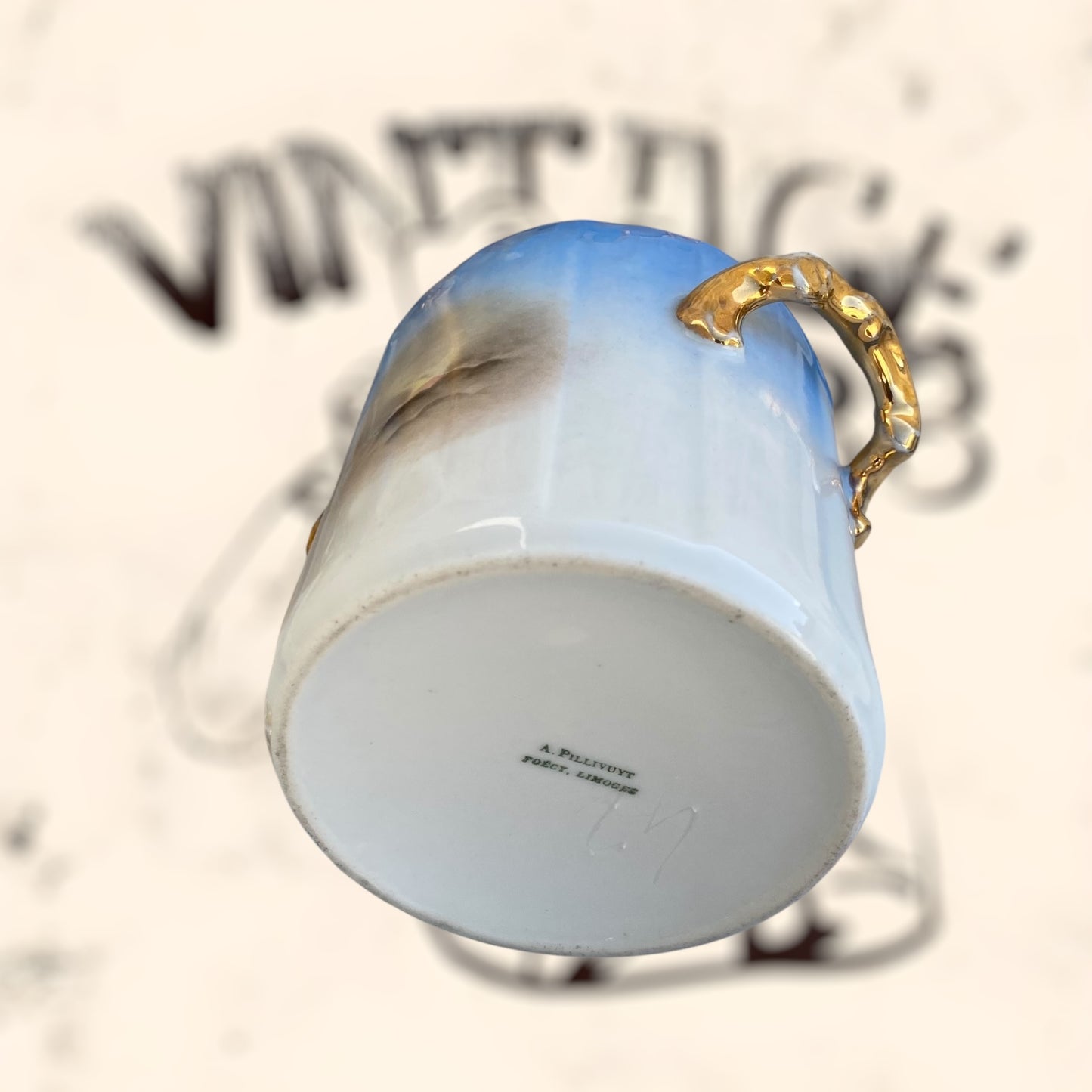 Juego de Té de porcelana Limoges (Albert Pillivuyt) S. XIX