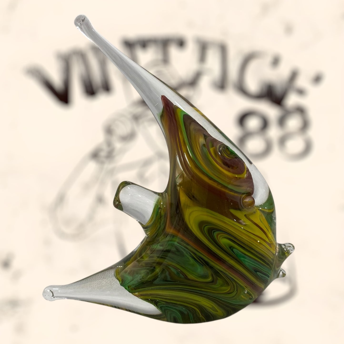 Pez de cristal Murano firmado