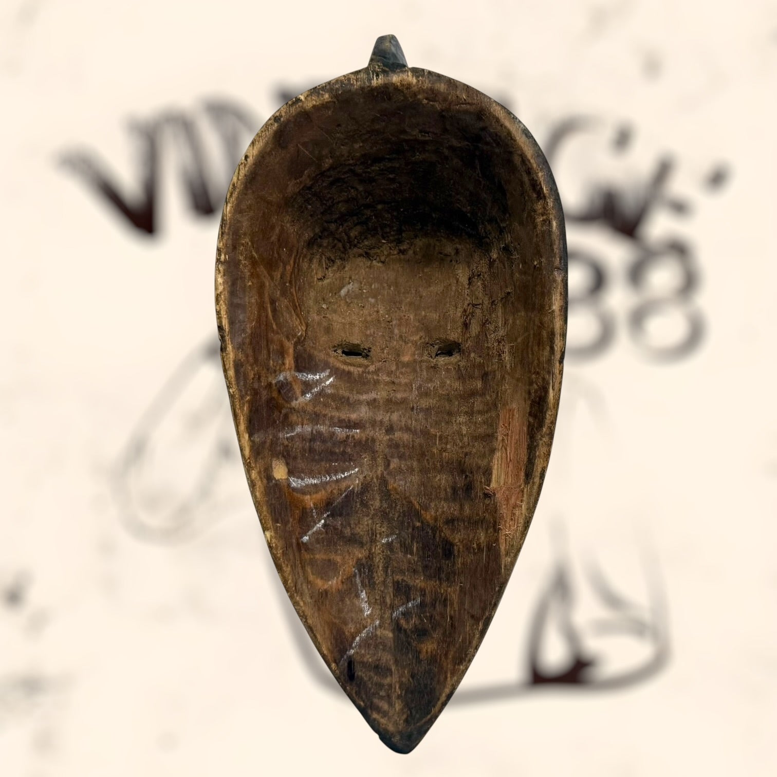 Máscara tribal Ngil Africana vintage