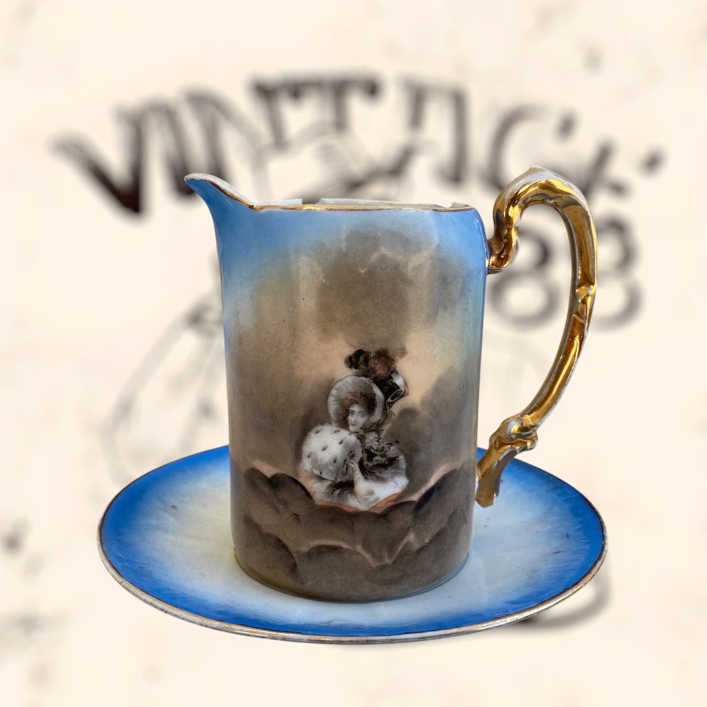 Juego de Té de porcelana Limoges (Albert Pillivuyt) S. XIX