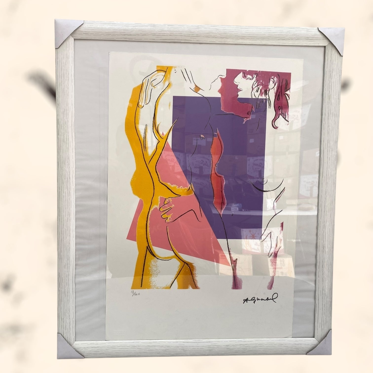 Litografía Love de Andy Warholl con certificado de autenticidad