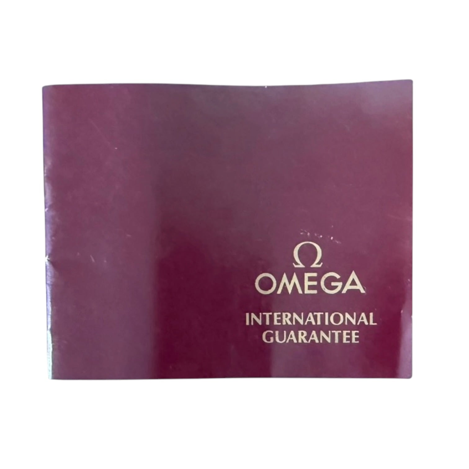 Librito de Garantía Internacional Omega Vintage de 1989