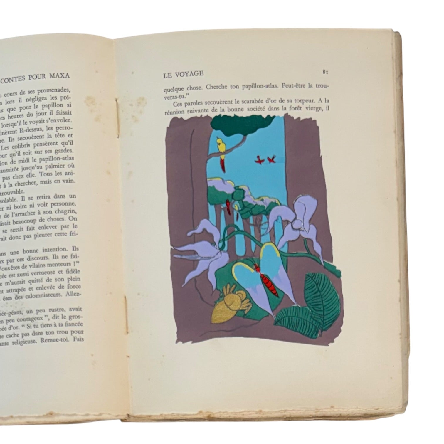 Libro Contes pour Maxa del año 1929