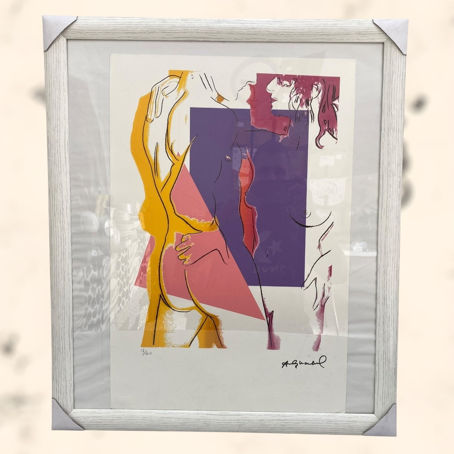 Litografía Love de Andy Warholl con certificado de autenticidad