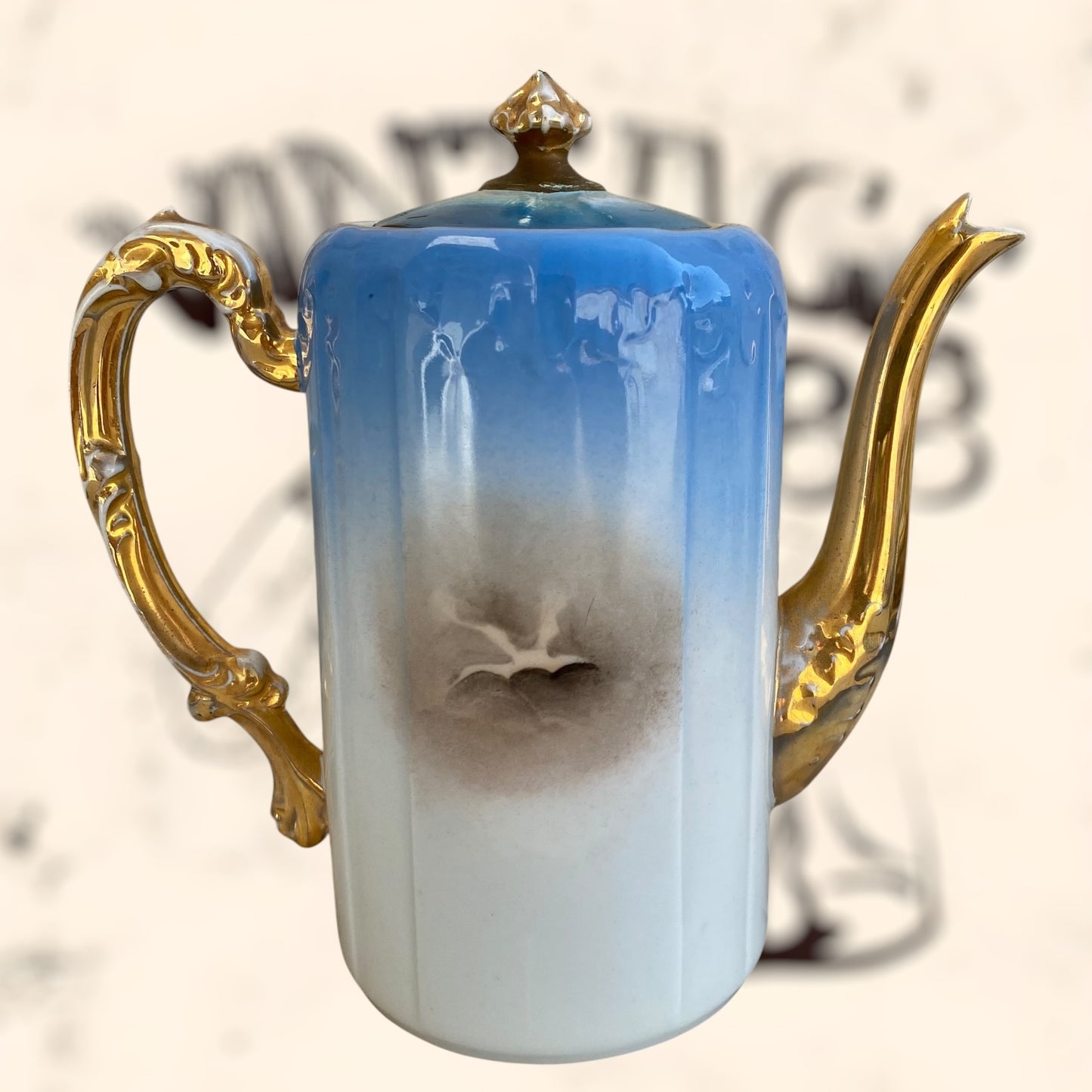 Juego de Té de porcelana Limoges (Albert Pillivuyt) S. XIX