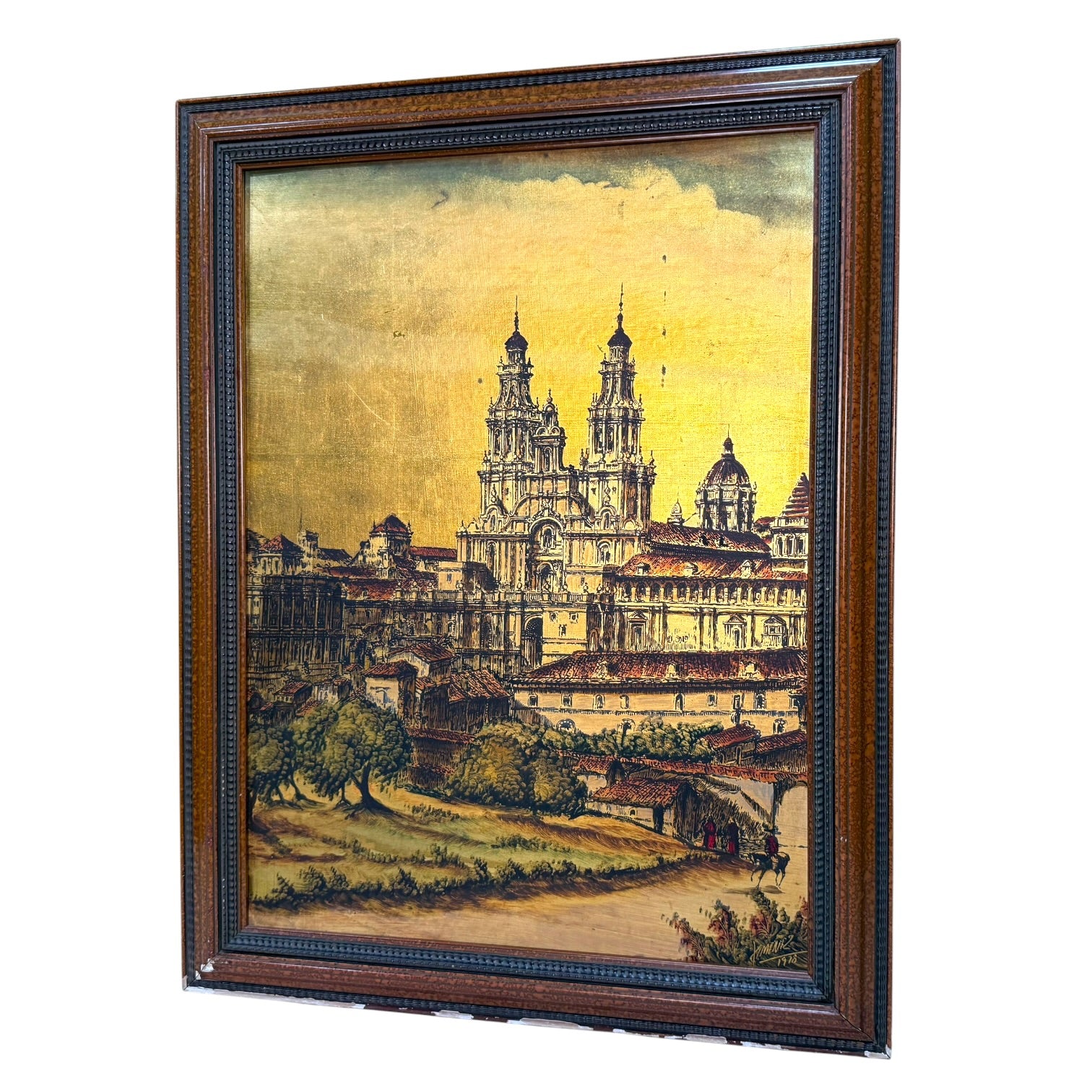 Óleo sobre tablero de la Catedral De Santiago de Ximenez